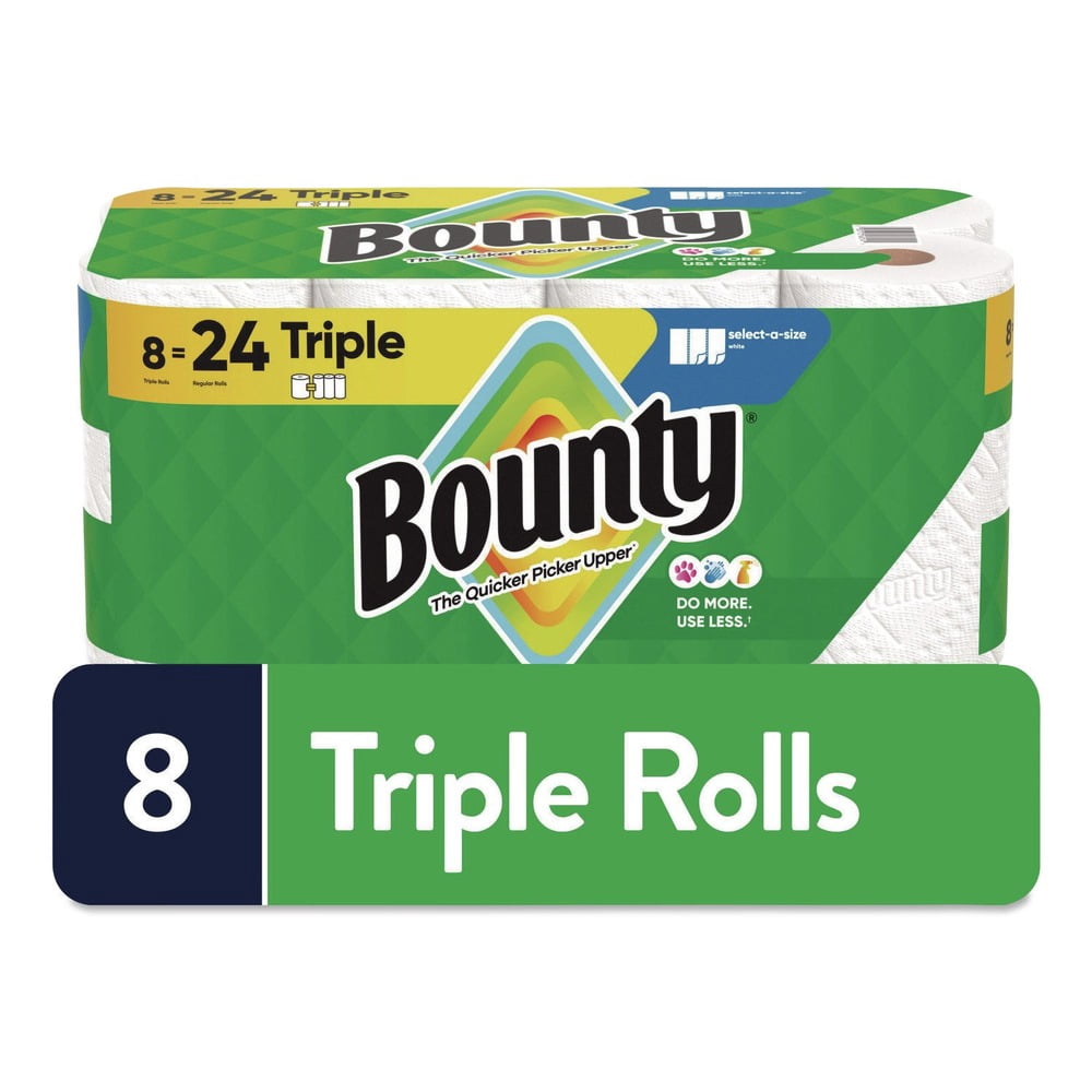 Select-a-Size 6 in. x 11 in. 2-Ply Kitchen Roll Paper Towels - White (8/Carton)