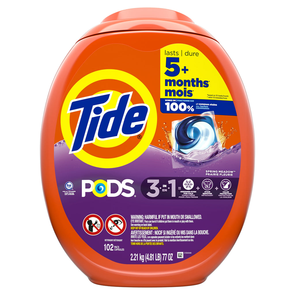 Tide PODS Laundry Detergent Soap Pacs, Spring Meadow Scent, 76 Count