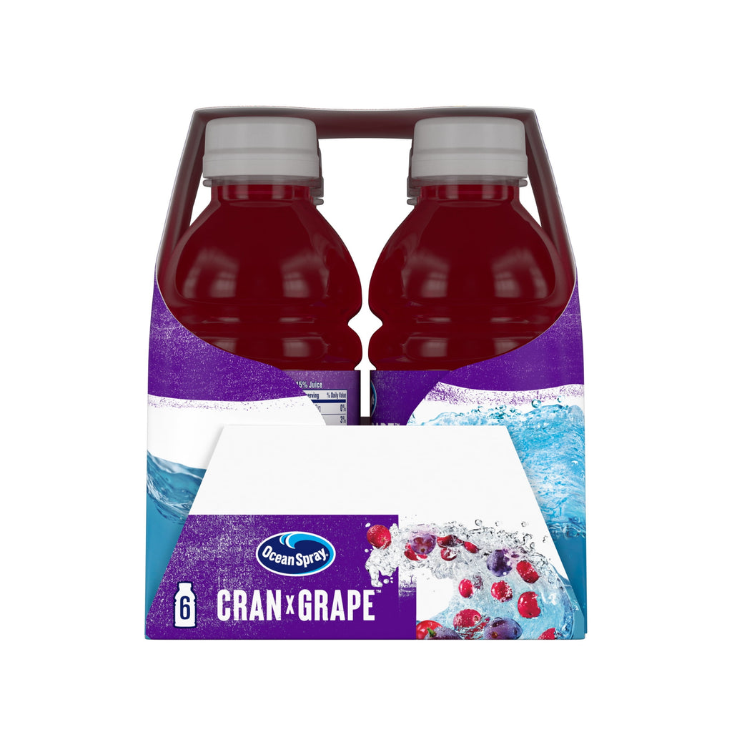 Ocean Spray® Cran-Grape® Cranberry Grape Juice Drinks, 10 fl oz Bottles, 6 Count