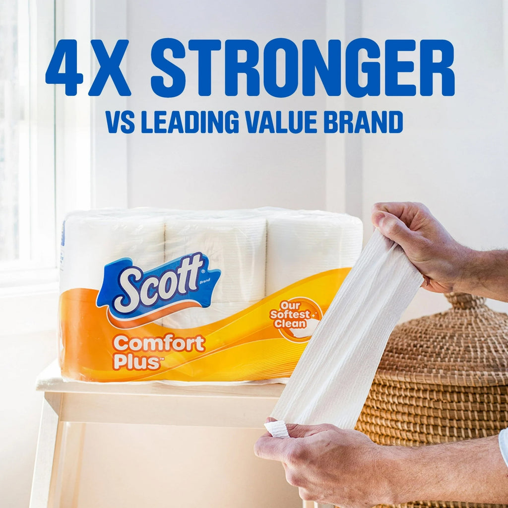 Scott ComfortPlus Toilet Paper, 18 Mega Rolls