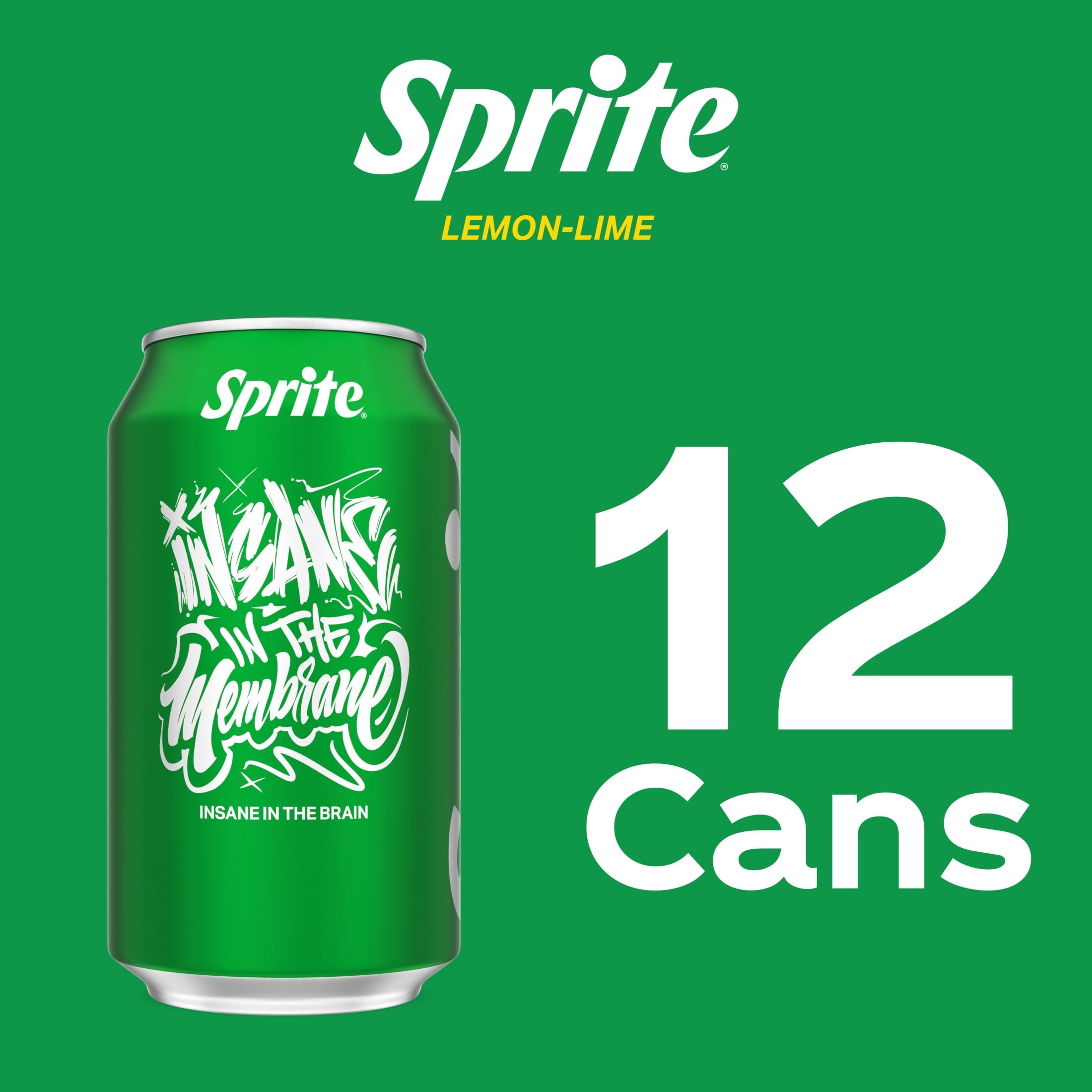 Sprite Lemon-Lime Caffeine Free Soda Pop Fridge Pack Cans, 12 fl oz, 12 Pack