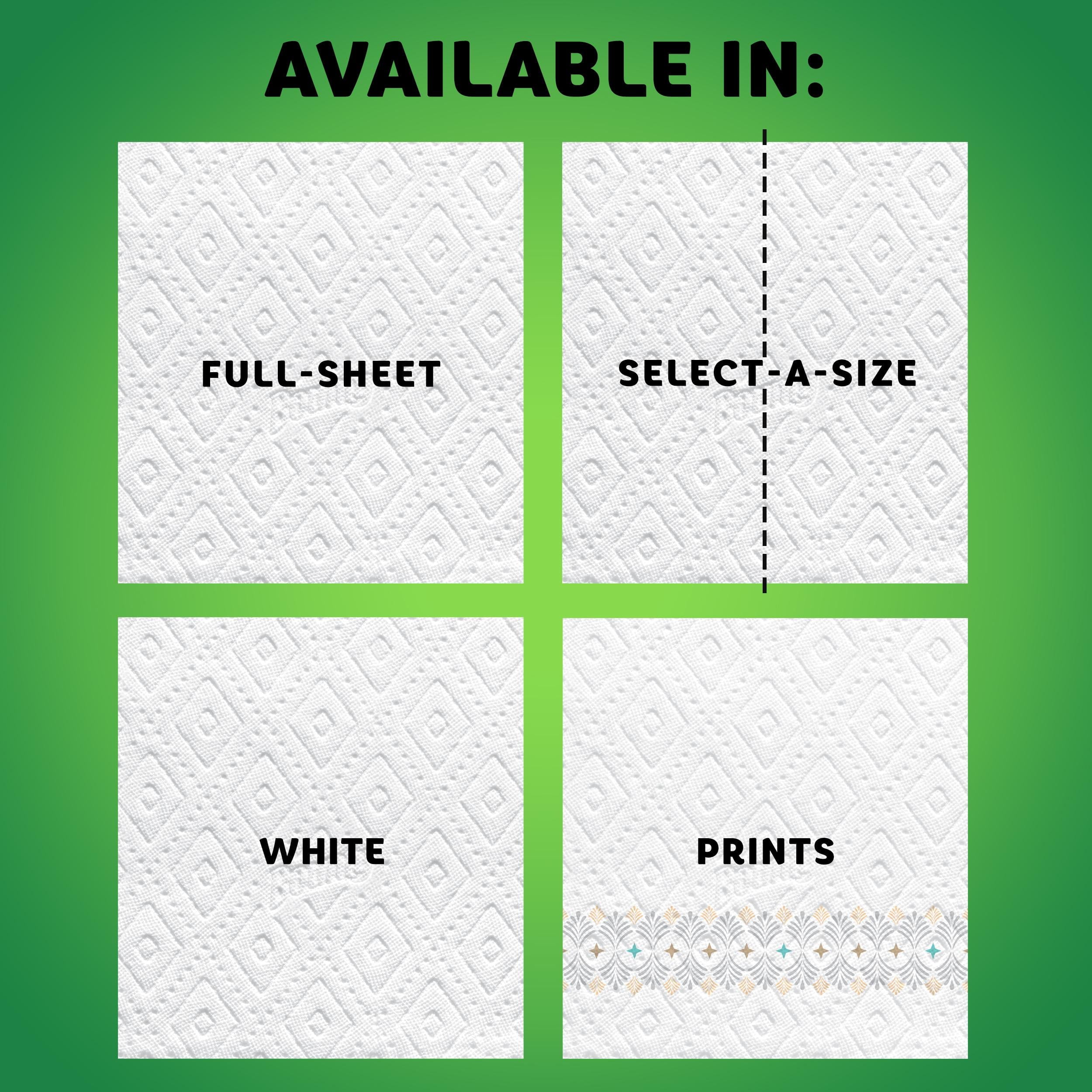 Bounty Select-A-Size Paper Towels, White, 2 Double Rolls