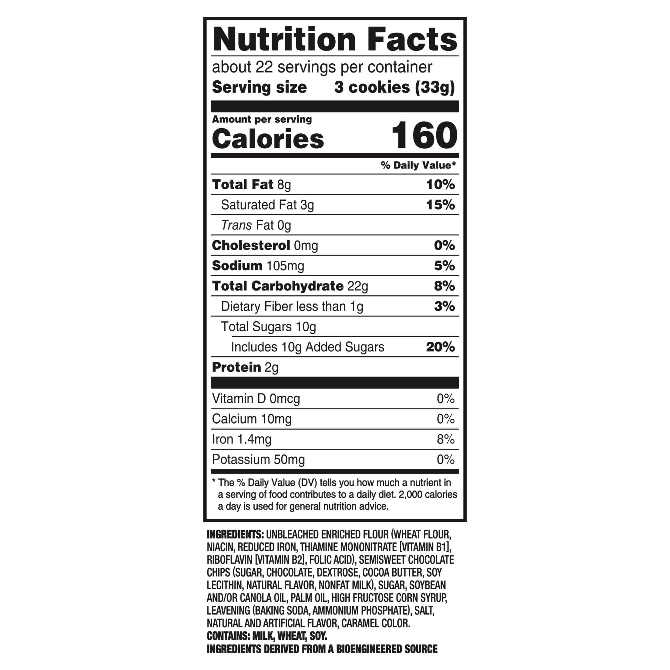 CHIPS AHOY! Original Chocolate Chip Cookies, Party Size, 25.3 oz