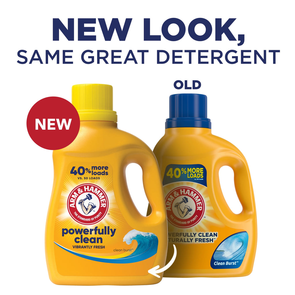 ARM & HAMMER Clean Burst, 105 Loads Liquid Laundry Detergent, 105 fl oz
