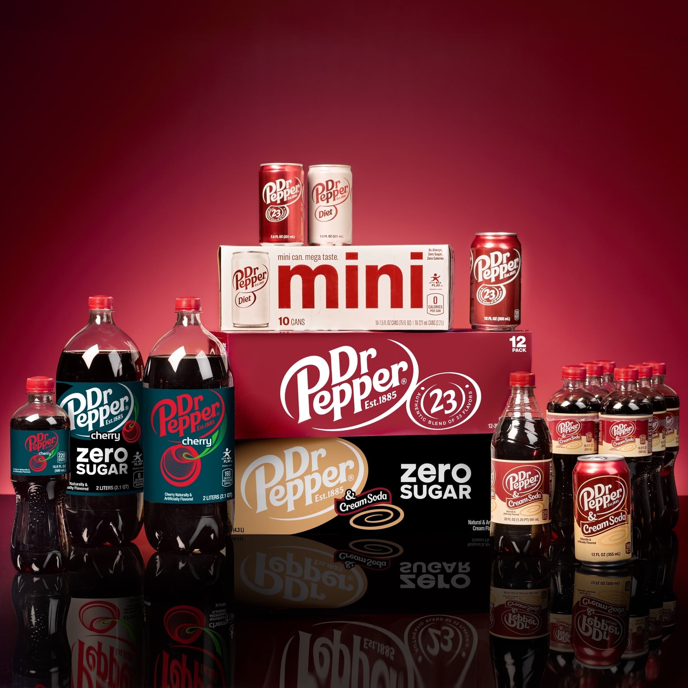 Diet Dr Pepper Soda Pop, 12 fl oz cans, 18 pack