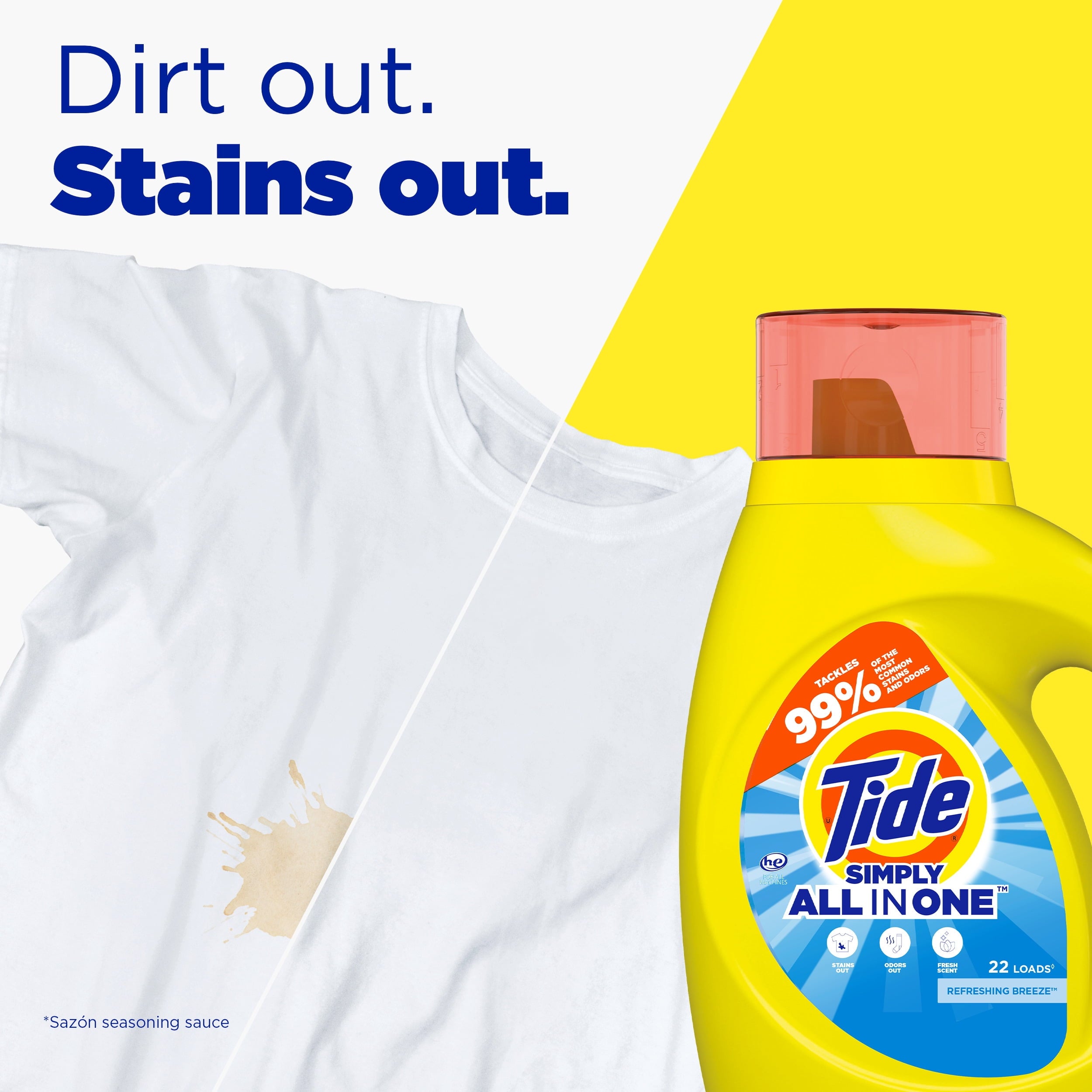 Tide Simply Clean & Fresh Liquid Laundry Detergent, Refreshing Breeze, 6 Loads, 10 fl oz
