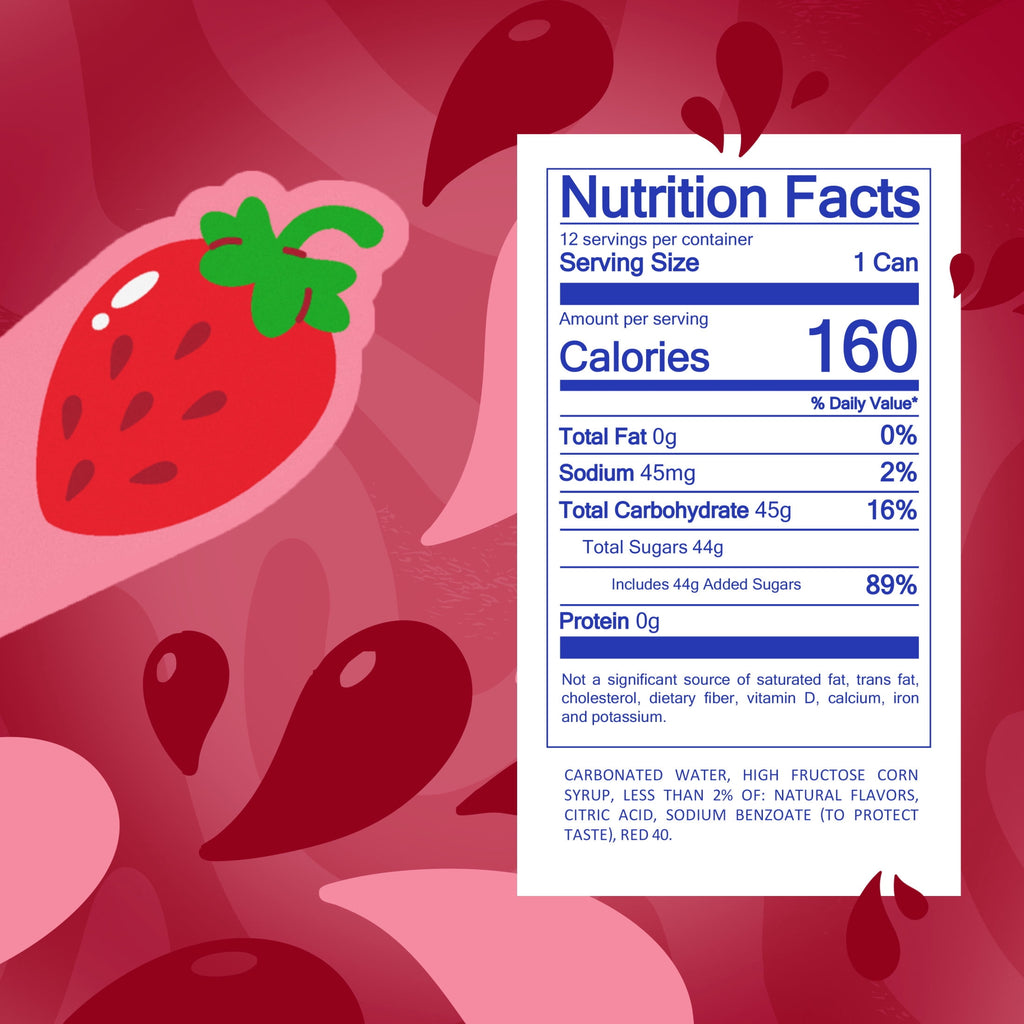 Fanta Strawberry Soda Pop Fridge Pack Cans, 12 fl oz, 12 Pack