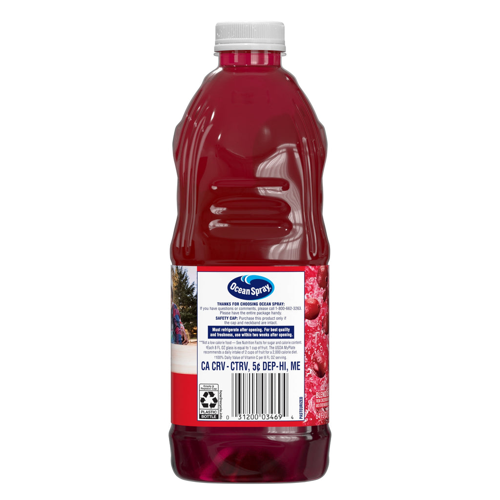 Ocean Spray® 100% Juice Cranberry Juice Blend, 64 fl oz Bottle