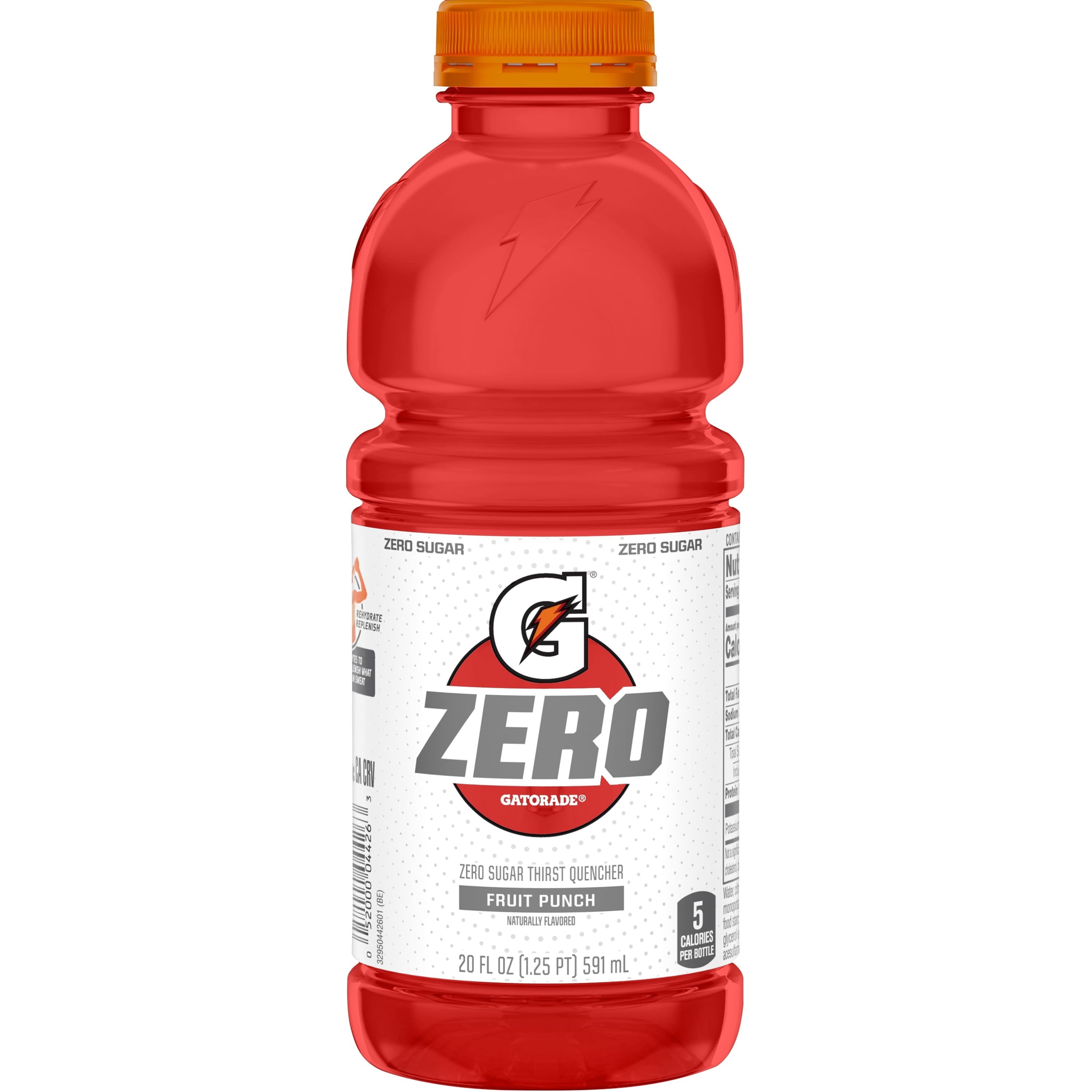 Gatorade Zero Sugar Thirst Quencher Glacier Cherry Sports Drinks, 20 fl oz, 8 Count Bottles