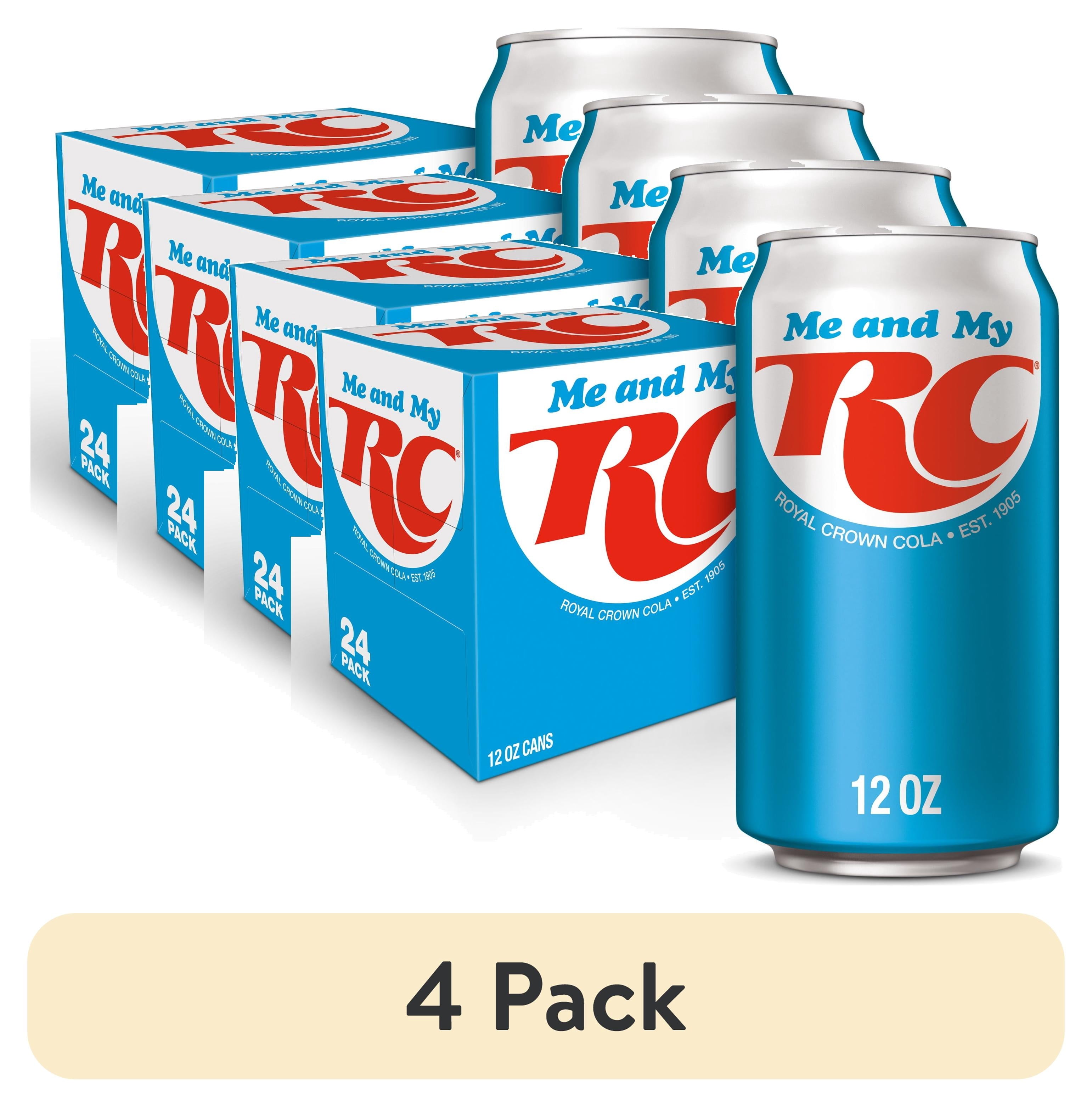 RC Cola Soda Pop, 12 fl oz, 24 Pack Cans