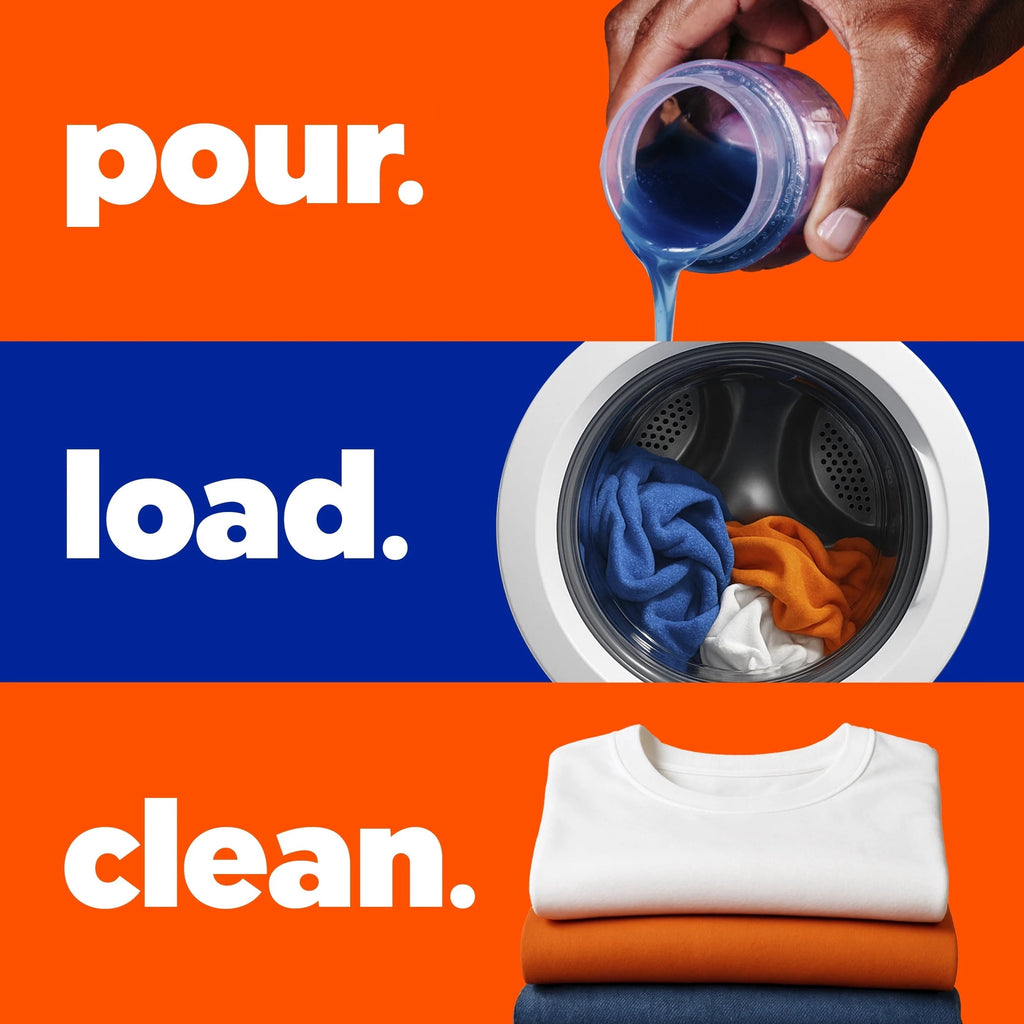 Tide Laundry Detergent Liquid, Clean Breeze Scent, 64 Loads, 80 fl oz, Works on 100% of Common Stains