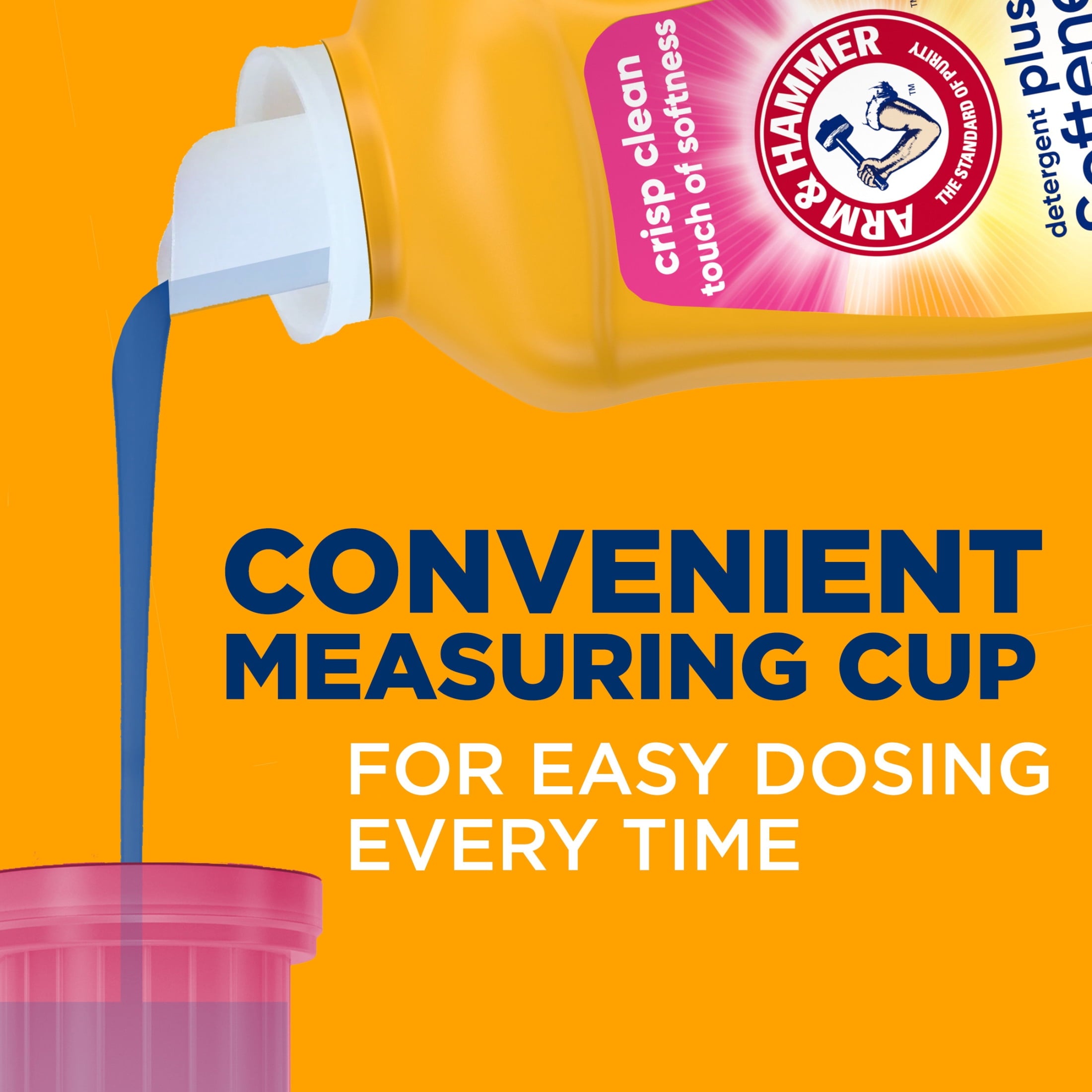 ARM & HAMMER Plus a Touch of Softener, 77 Loads, Liquid Laundry Detergent, 100.5 Fl oz