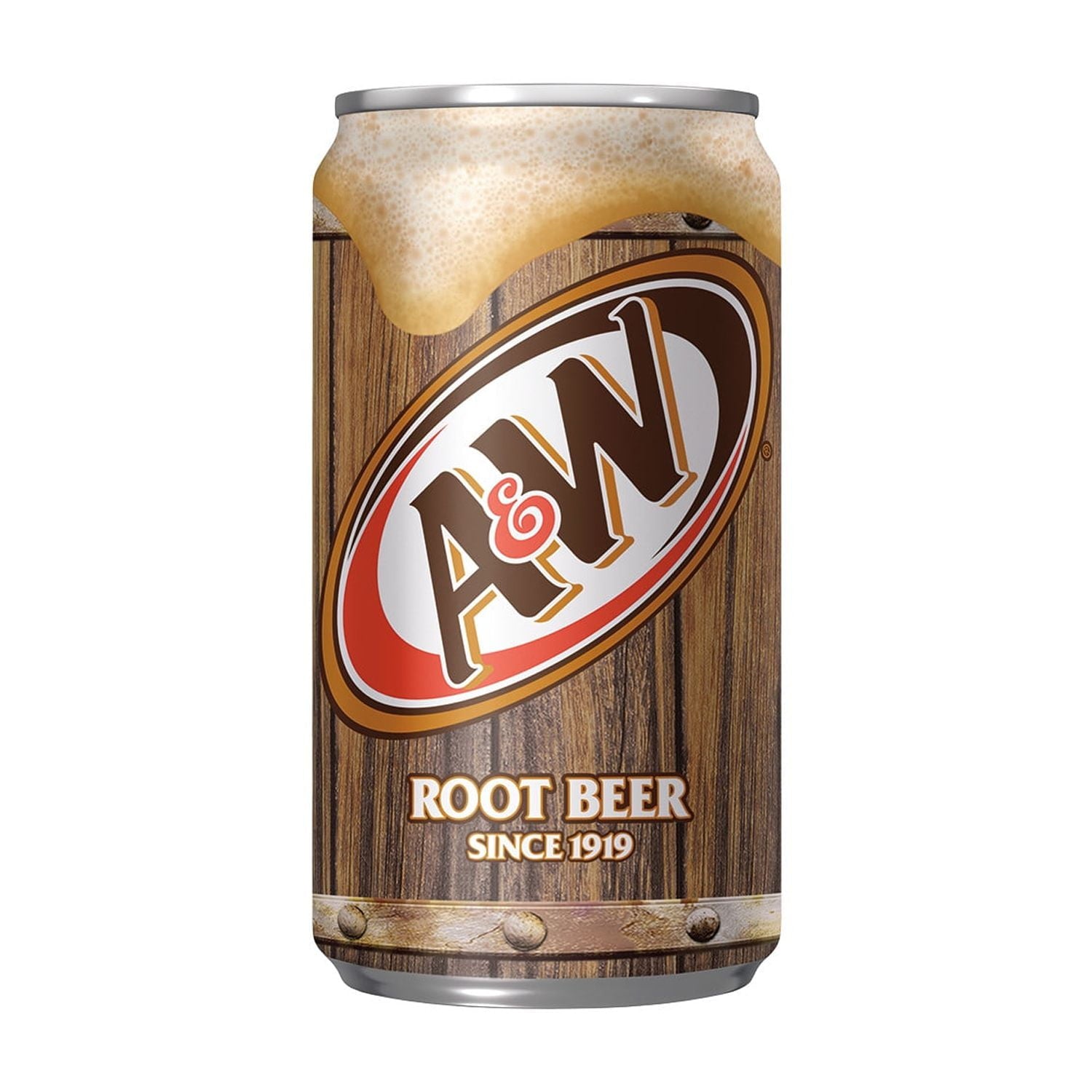 A&W Root Beer Soda Pop, 7.5 fl oz, 10 Pack Cans