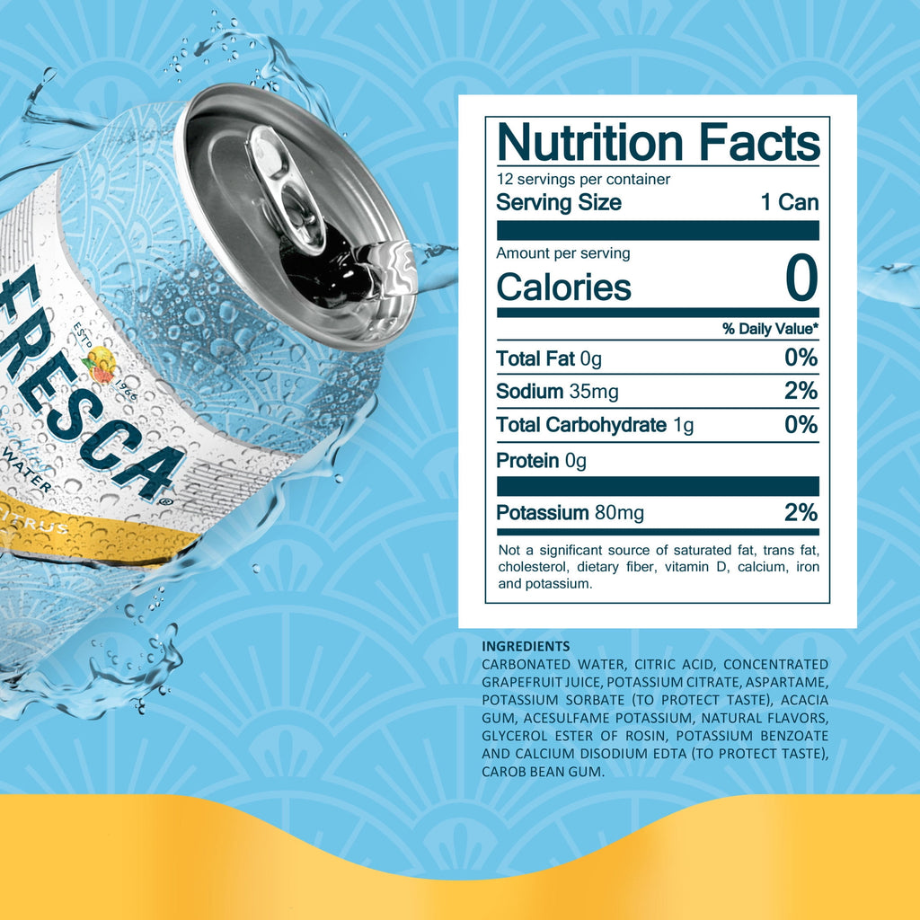 Fresca Citrus Soda Pop Fridge Pack Cans, 12 fl oz, 12 Pack