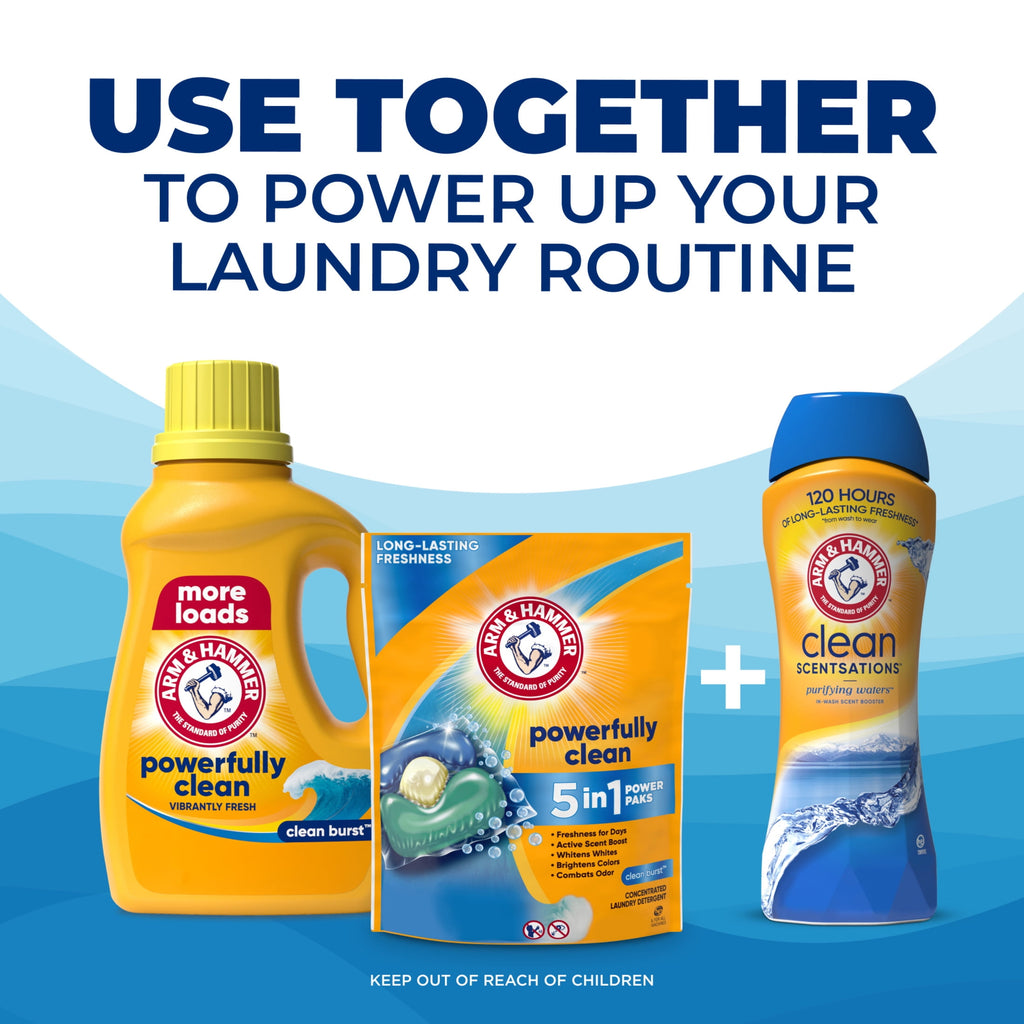 ARM & HAMMER Clean Burst Liquid Laundry Detergent, 110 Loads, 110 fl oz