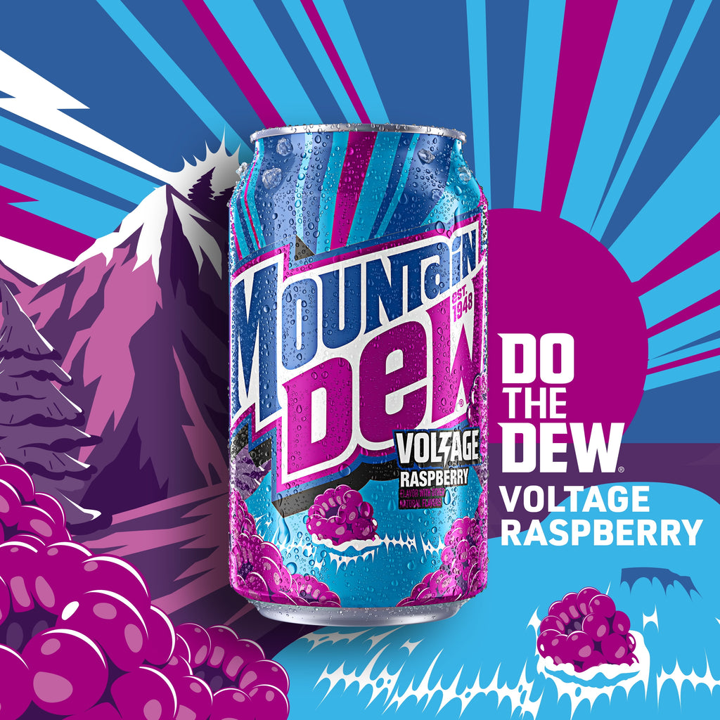 Mountain Dew Flavored Soda Pop Variety Pack, Original, Code Red, Voltage, 12 Ounce Cans, 18 Count