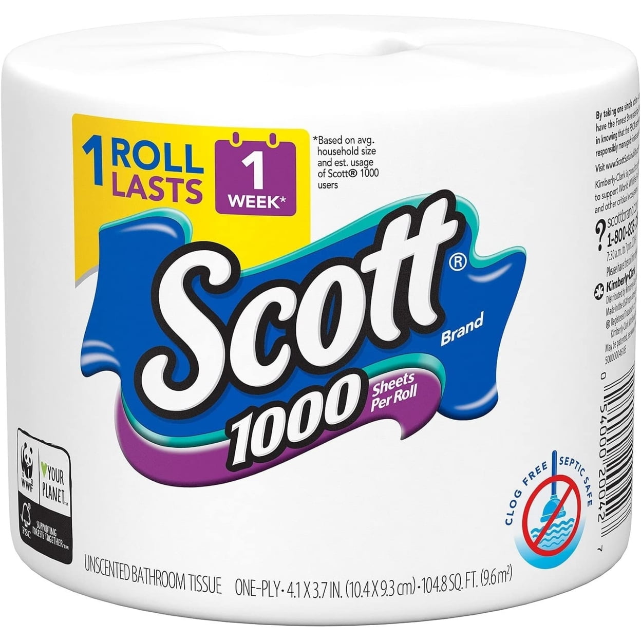 Scott 1000-Sheet Limited Edition Bath Tissue (45 rolls)