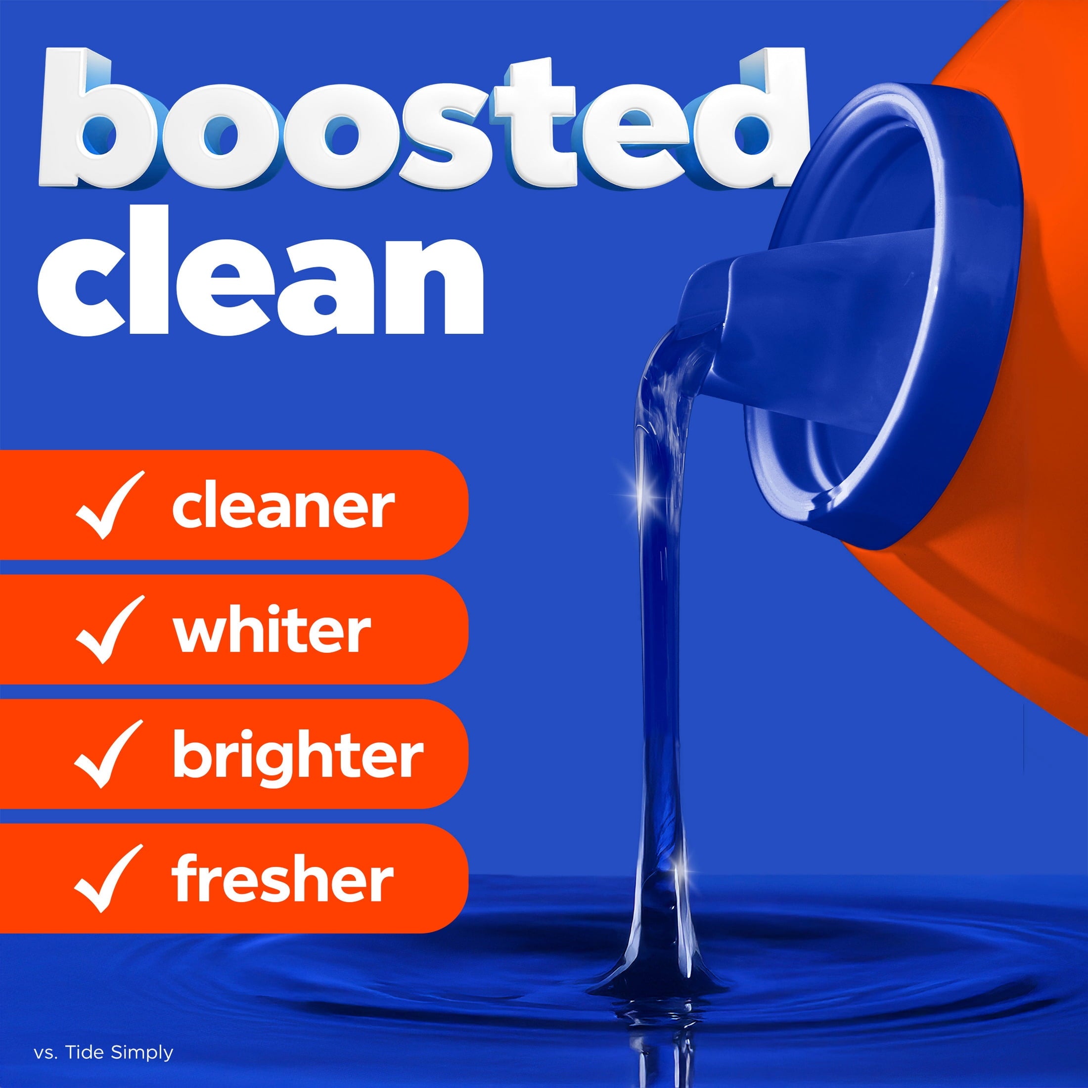 Tide Laundry Detergent Liquid with 6X Boosted Cleaning Power, Original Scent, 125 fl oz, 100 Loads
