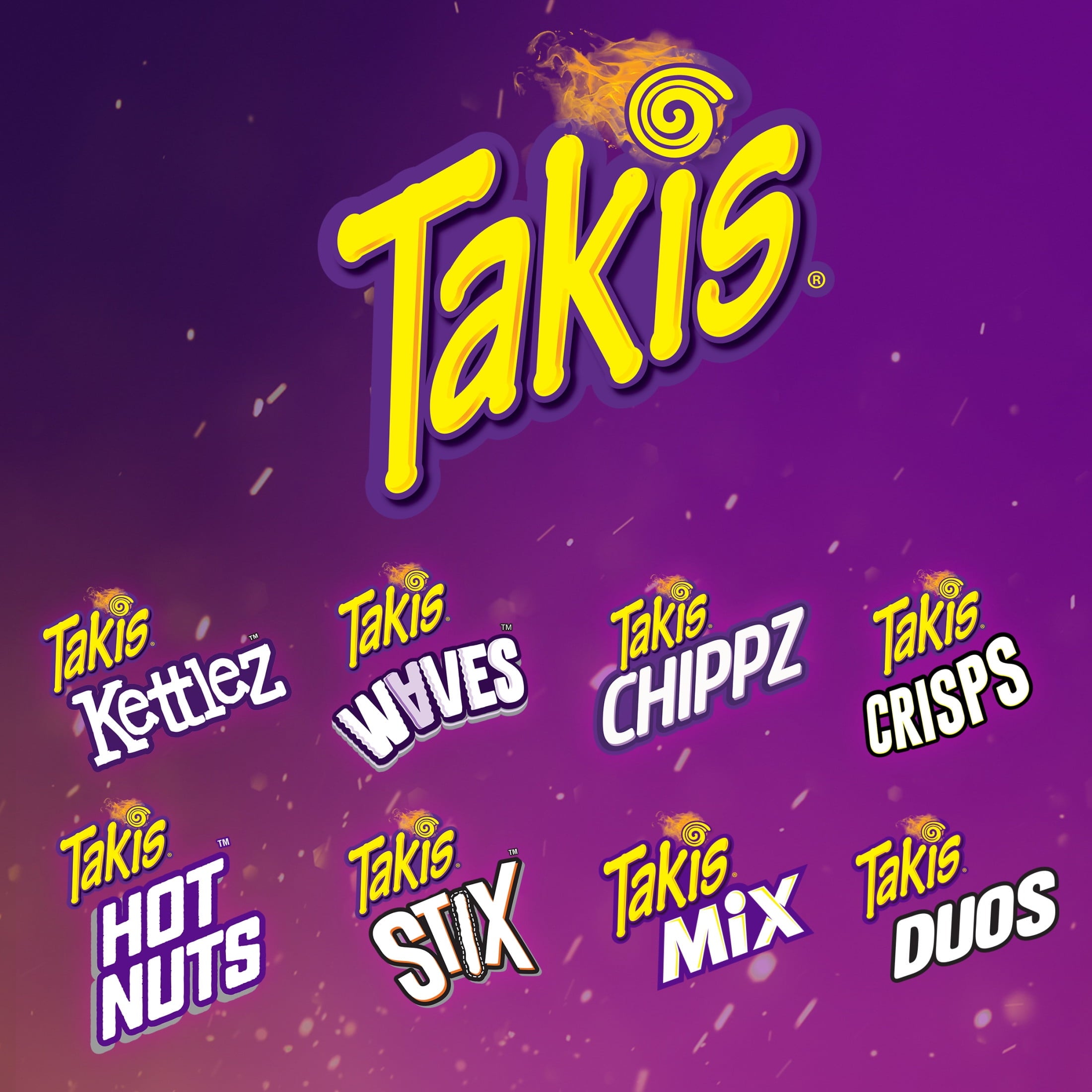 Takis Fuego Mini 25 pc / 1.23 oz Bite Size Multipack, Hot Chili Pepper & Lime Rolled Tortilla Chips