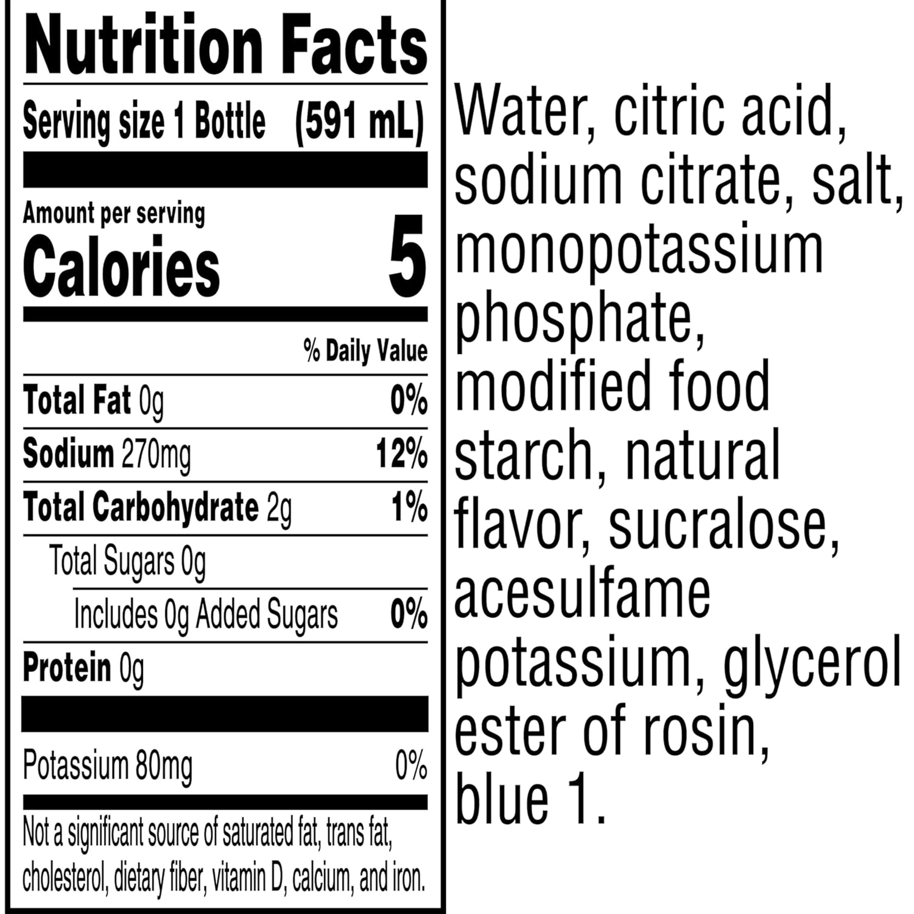 Gatorade Zero Sugar Thirst Quencher Glacier Cherry Sports Drinks, 20 fl oz, 8 Count Bottles