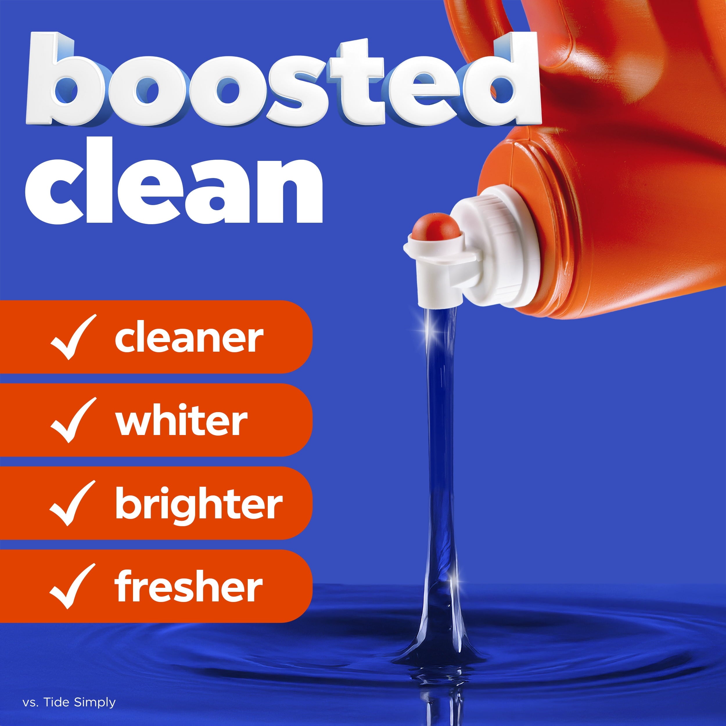 Tide Laundry Detergent Liquid with 6X Boosted Cleaning Power, Original Scent, 125 fl oz, 100 Loads