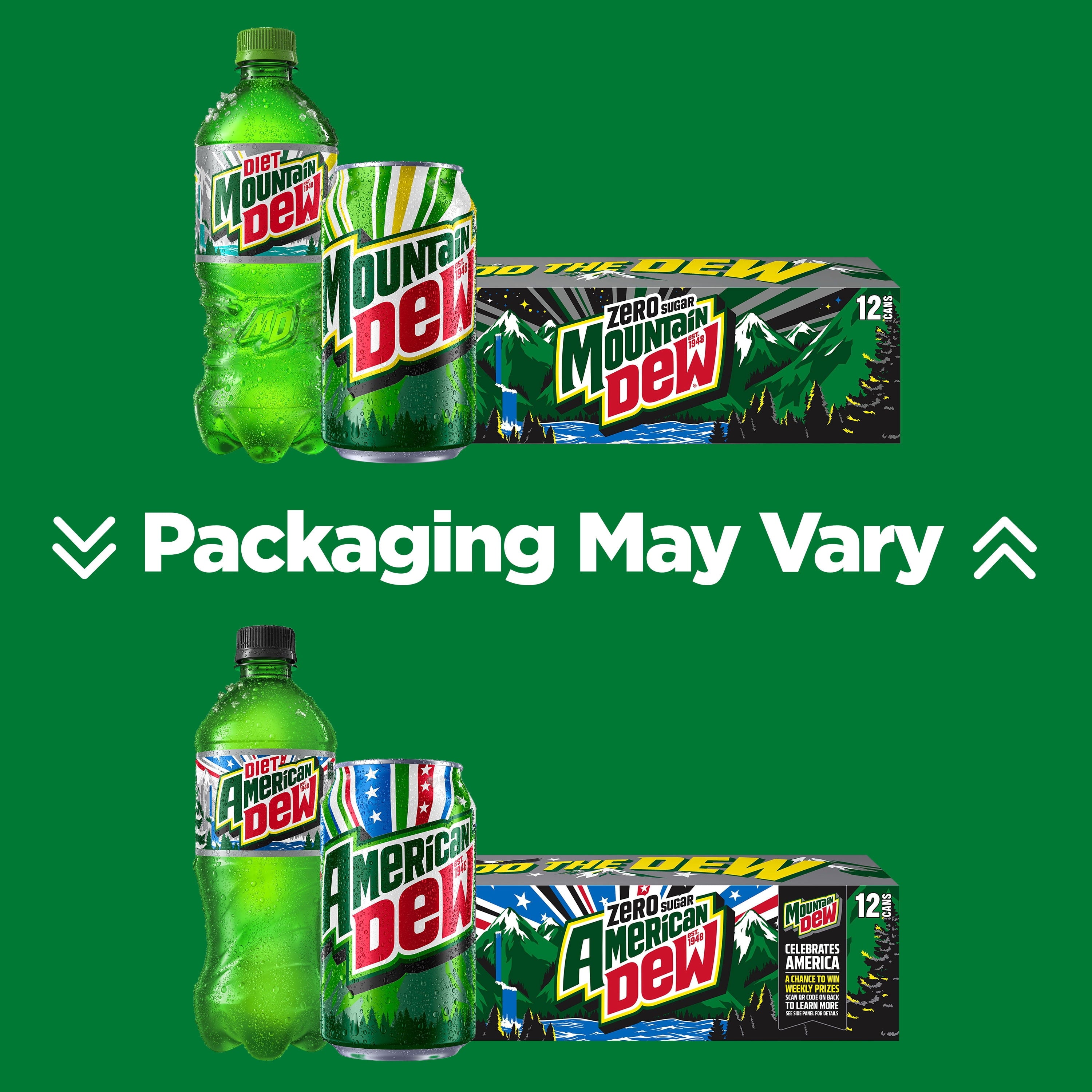 Mountain Dew Citrus Soda, 12 fl oz 24 Pack Cans