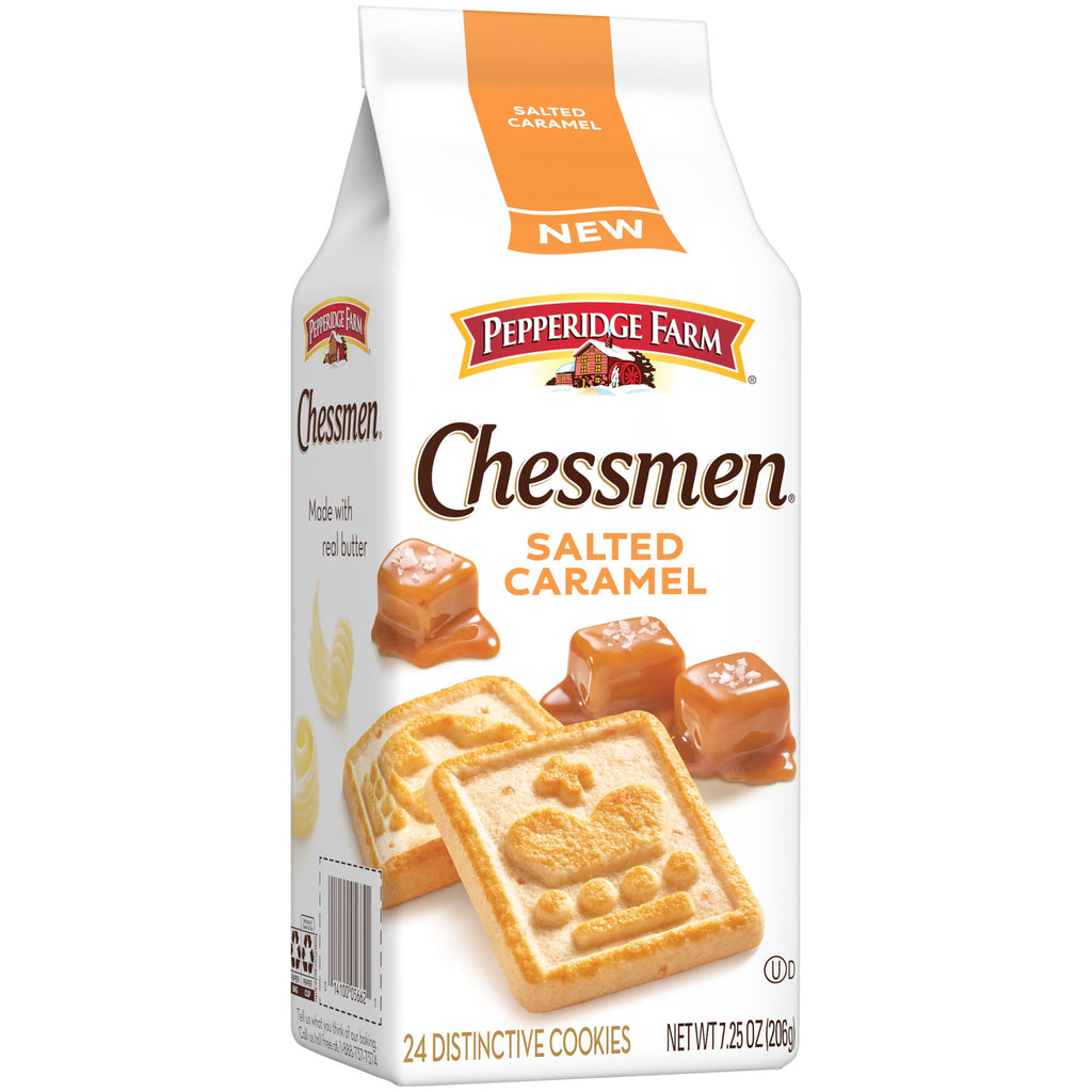 Pepperidge Farm Chessmen Salted Caramel Cookies, 7.25 oz Bag