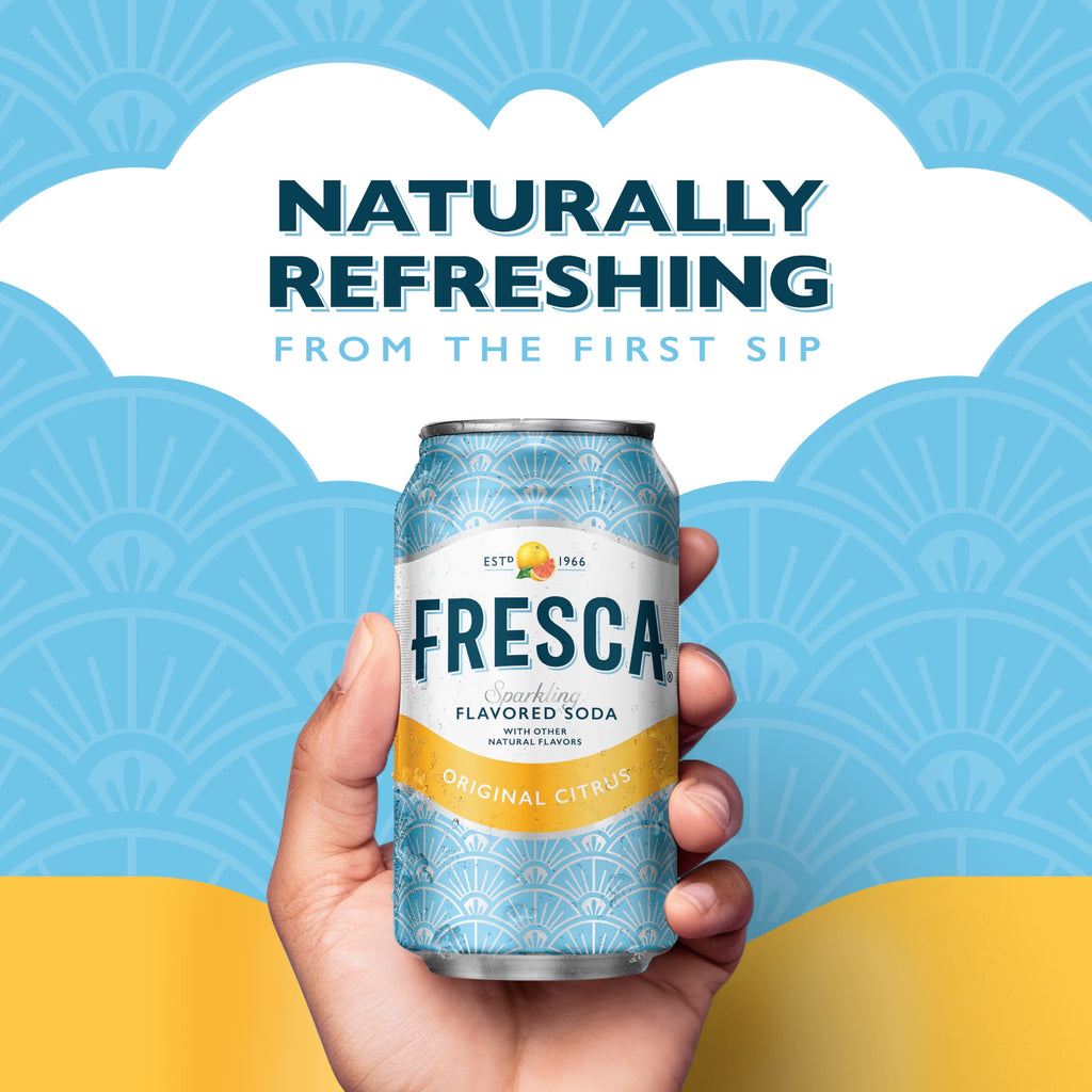 Fresca Citrus Soda Pop Fridge Pack Cans, 12 fl oz, 12 Pack