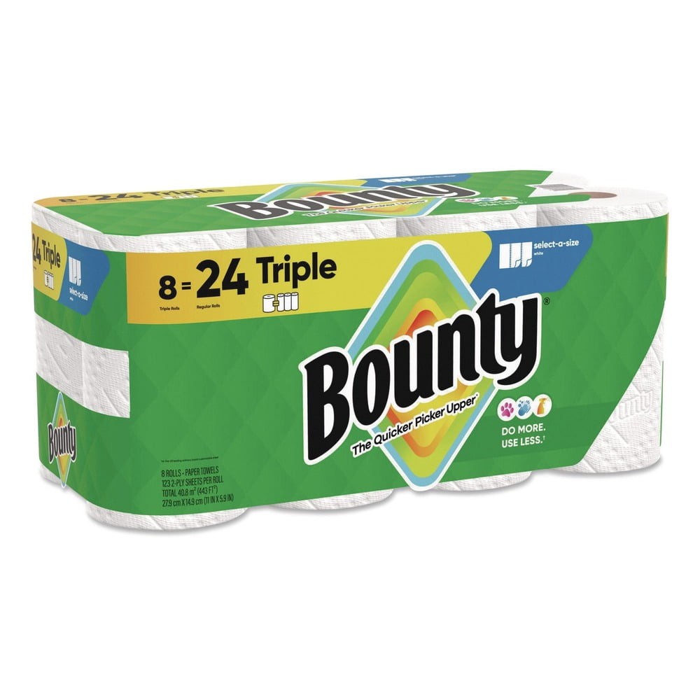 Select-a-Size 6 in. x 11 in. 2-Ply Kitchen Roll Paper Towels - White (8/Carton)