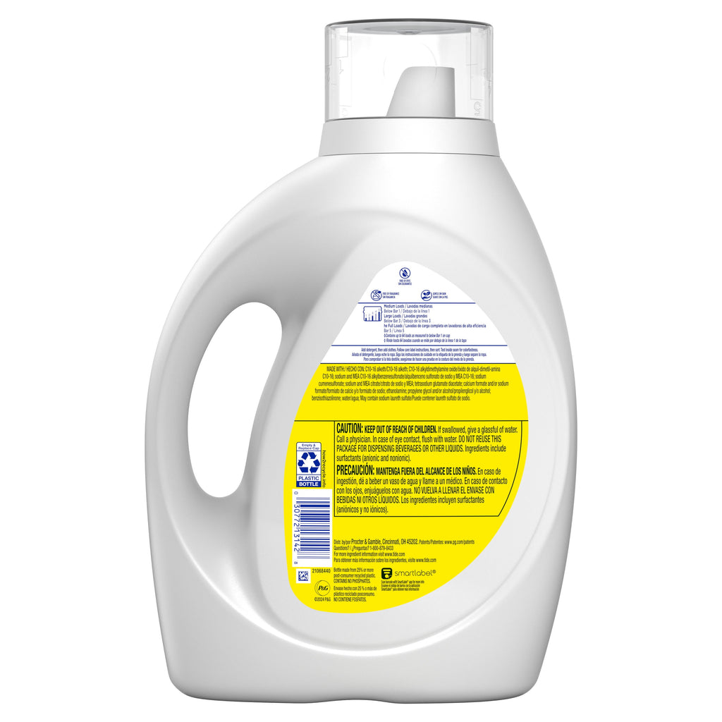Tide Simply Liquid Laundry Detergent, Free & Sensitive, 84 fl oz, 64 Loads