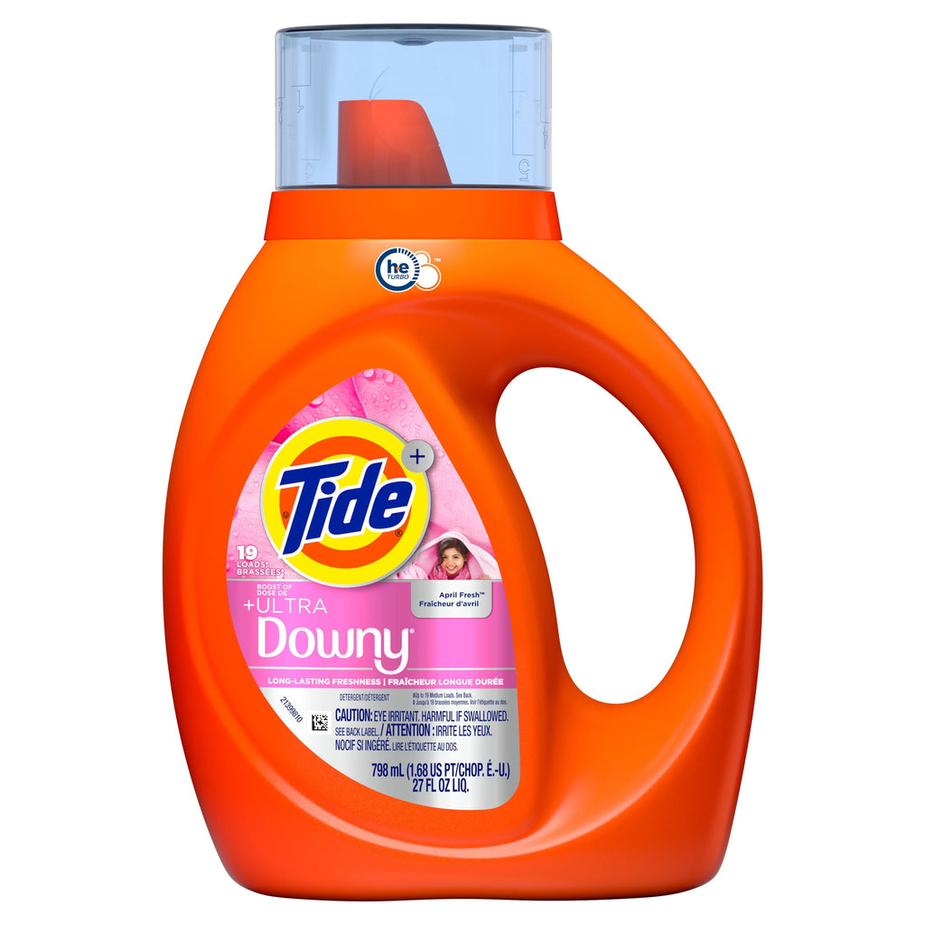 Tide Laundry Detergent Liquid Plus a Boost of Ultra Downy, April Fresh Scent, 117 fl oz, 83 Loads