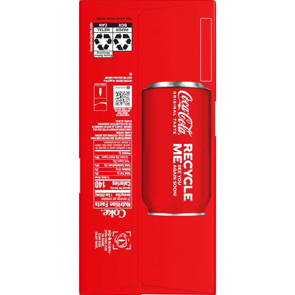Coca-Cola Soda Pop Fridge Pack Cans, 12 fl oz, 12 Pack
