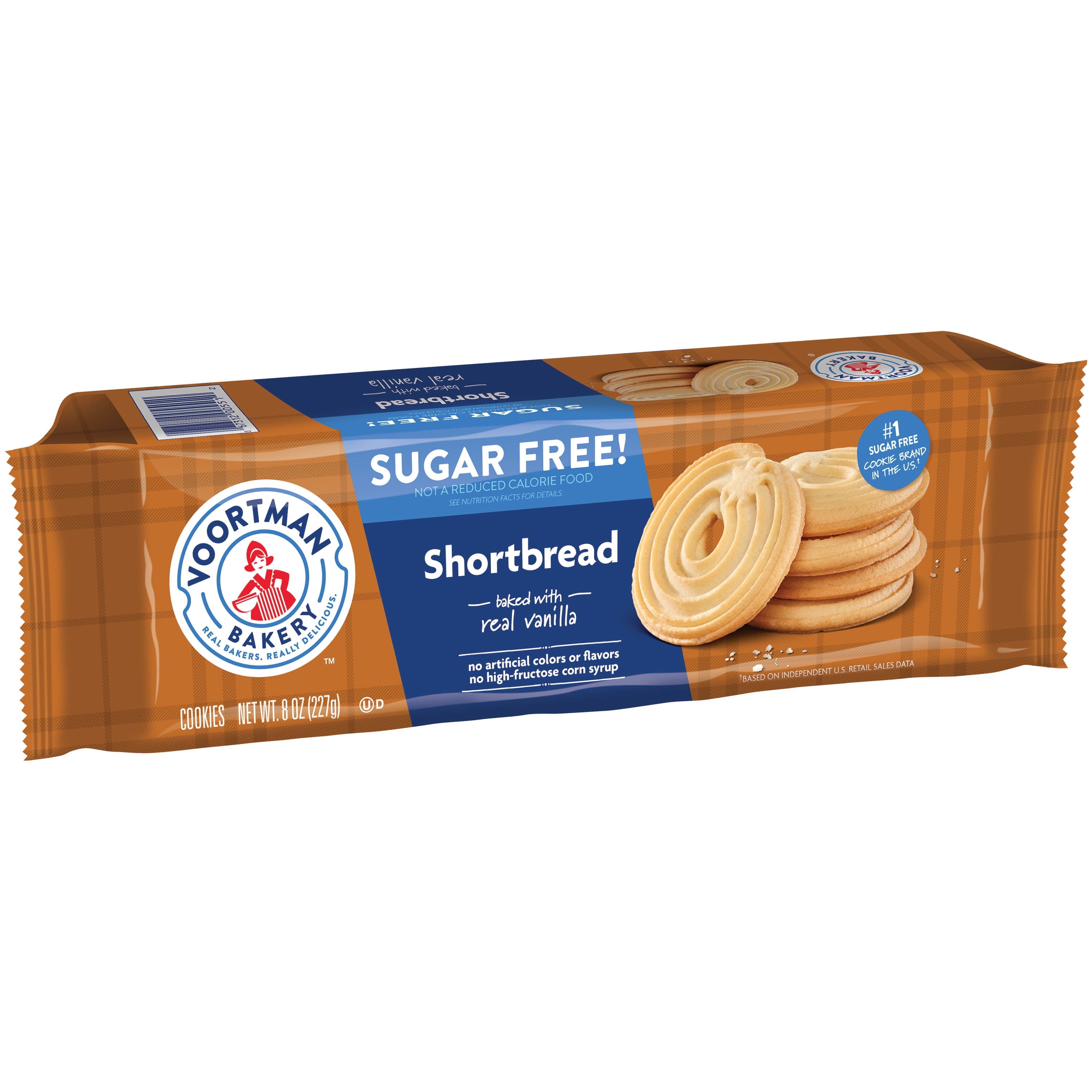Voortman Bakery Zero Sugar Shortbread Cookies 8 oz., 9 Count