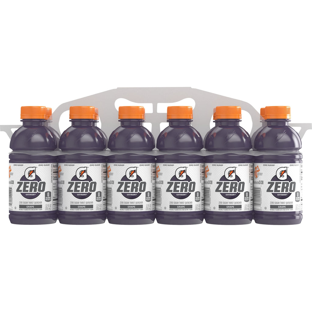 Gatorade Zero Sugar Thirst Quencher Lemon Lime Sports Drinks, 12 fl oz, 12 Count Bottles