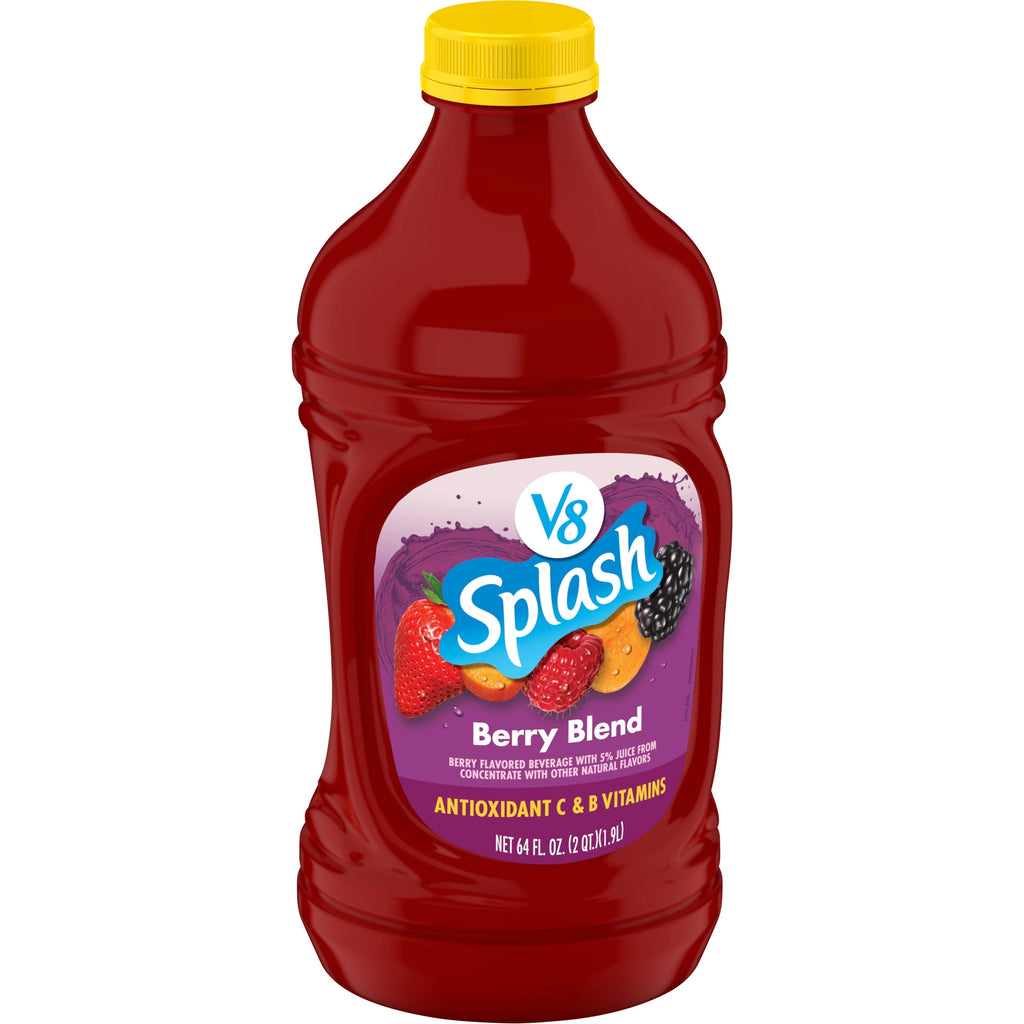 V8 Splash Berry Blend Flavored Beverage, 64 fl oz Bottle