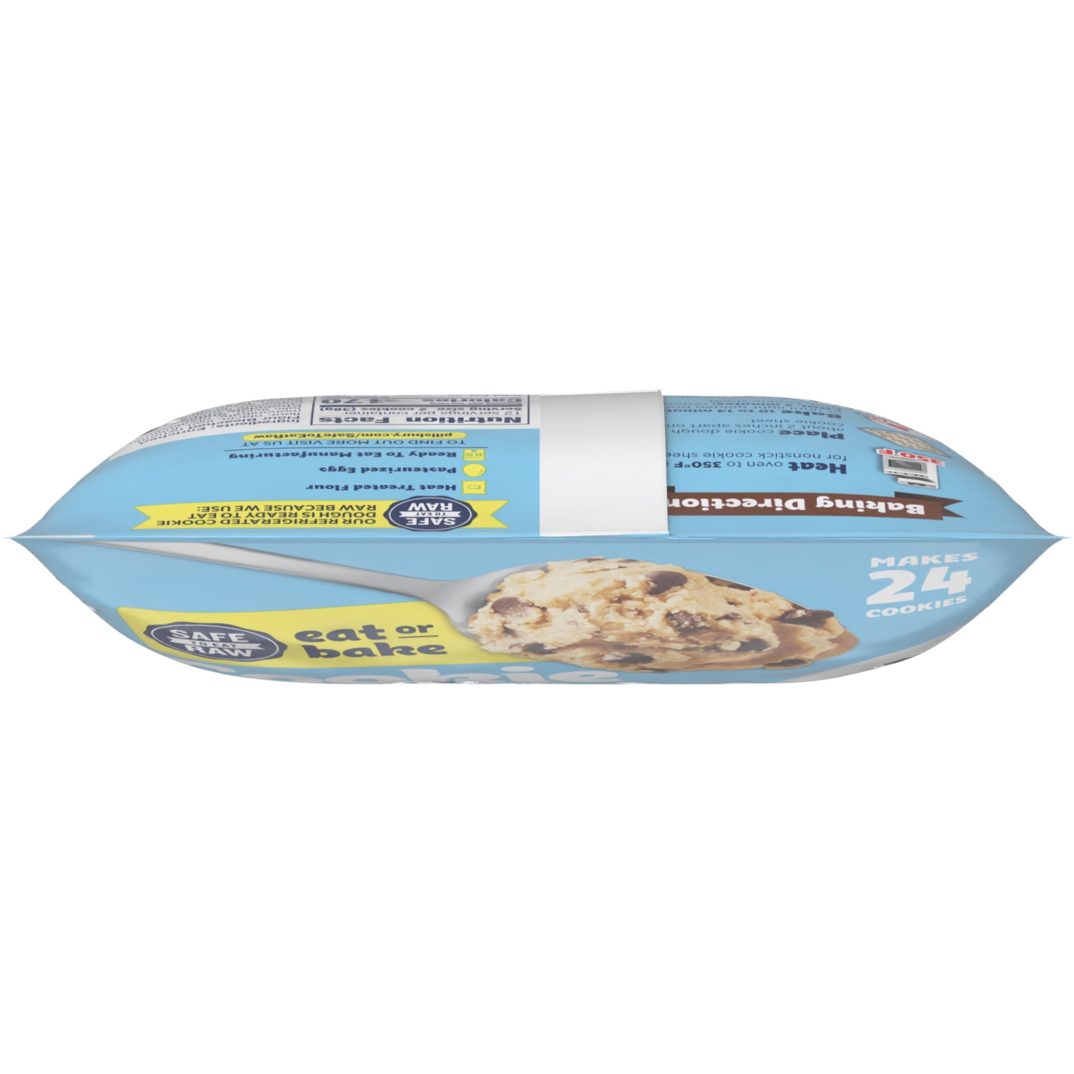 Pillsbury Ready to Bake Chocolate Chip Cookie Dough, Makes 24 Cookies, 16 oz