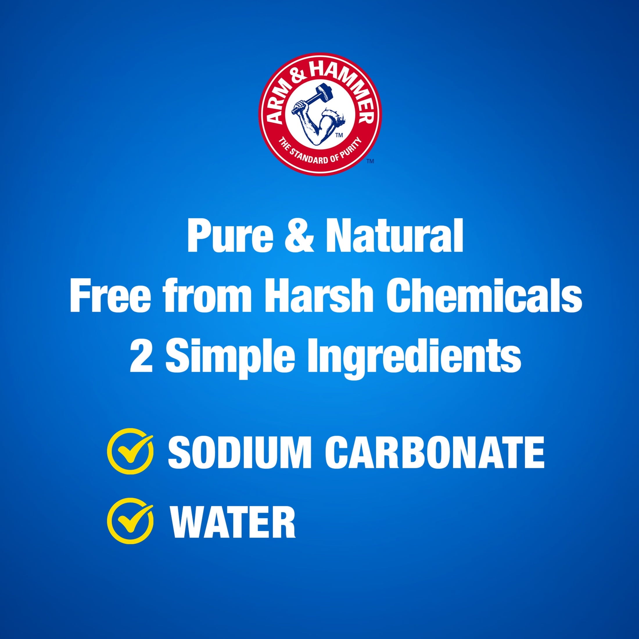 ARM & HAMMER Super Washing Soda Powder Laundry Detergent Booster & Household Cleaner, 55 oz