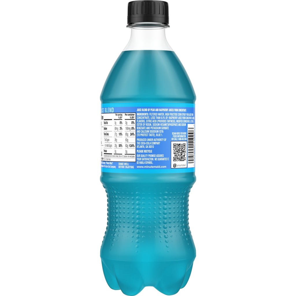 Minute Maid Blue Raspberry Juice Drink Bottle, 20 fl oz