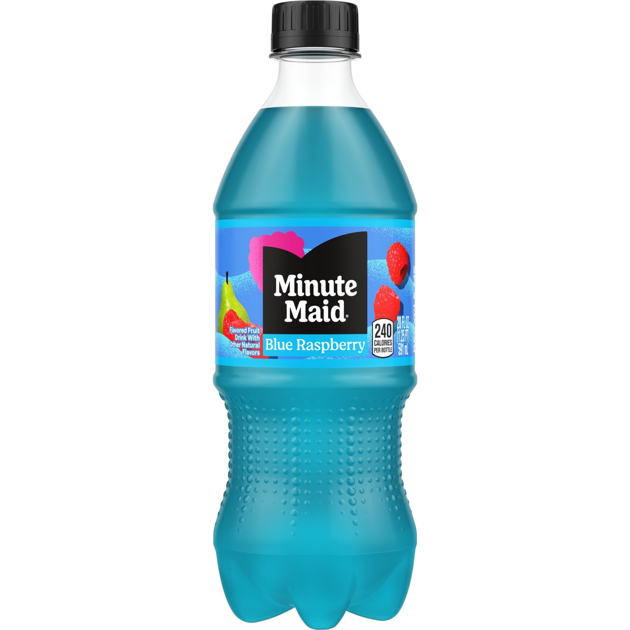Minute Maid Blue Raspberry Juice Drink Bottle, 20 fl oz
