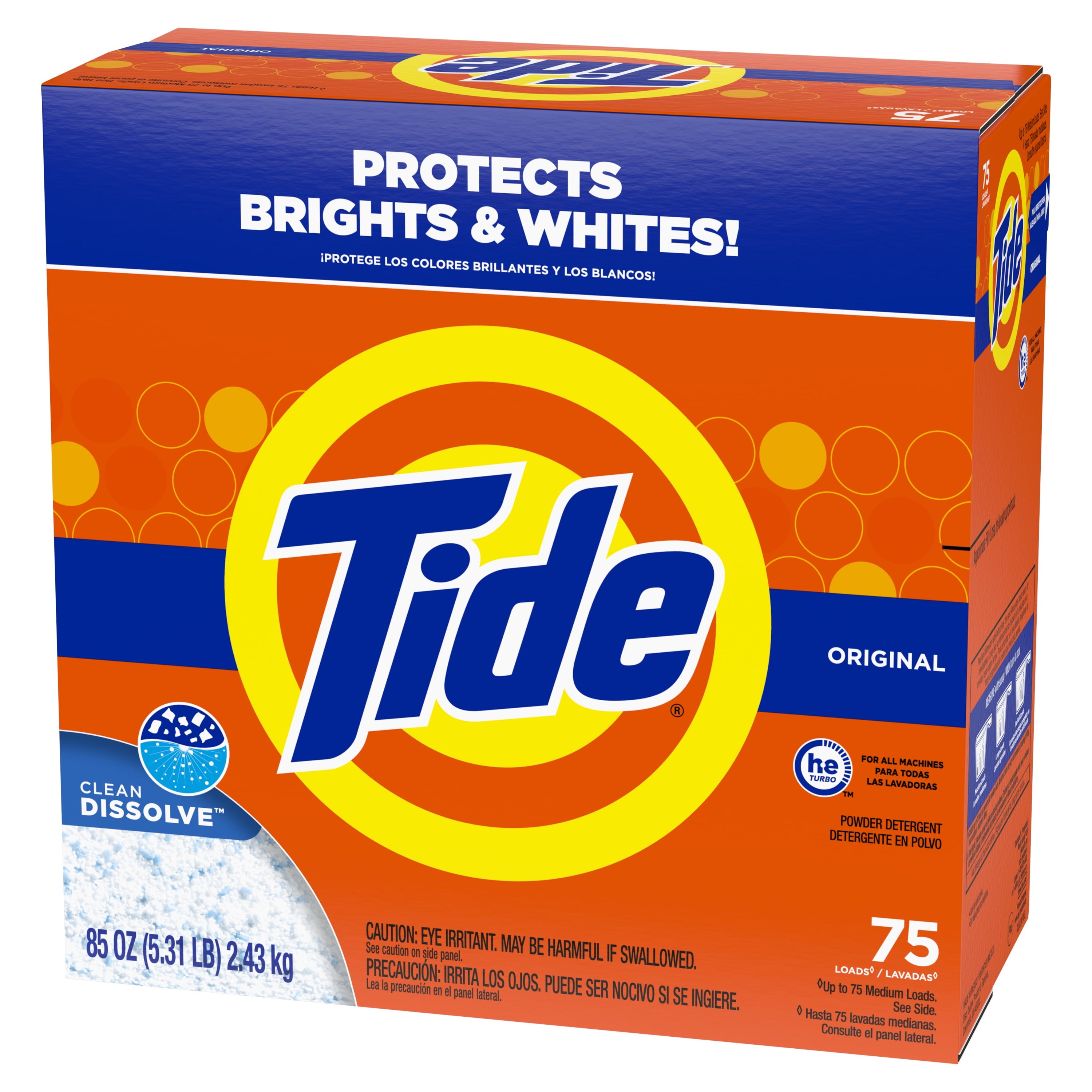 Tide Powder Laundry Detergent, Original Scent, 50 oz, 44 Loads
