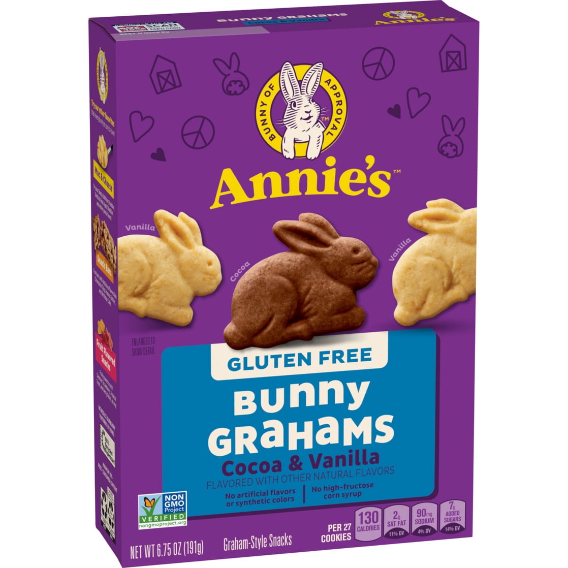 Annie's Gluten Free Cocoa and Vanilla Bunny Cookies, 6.75 oz