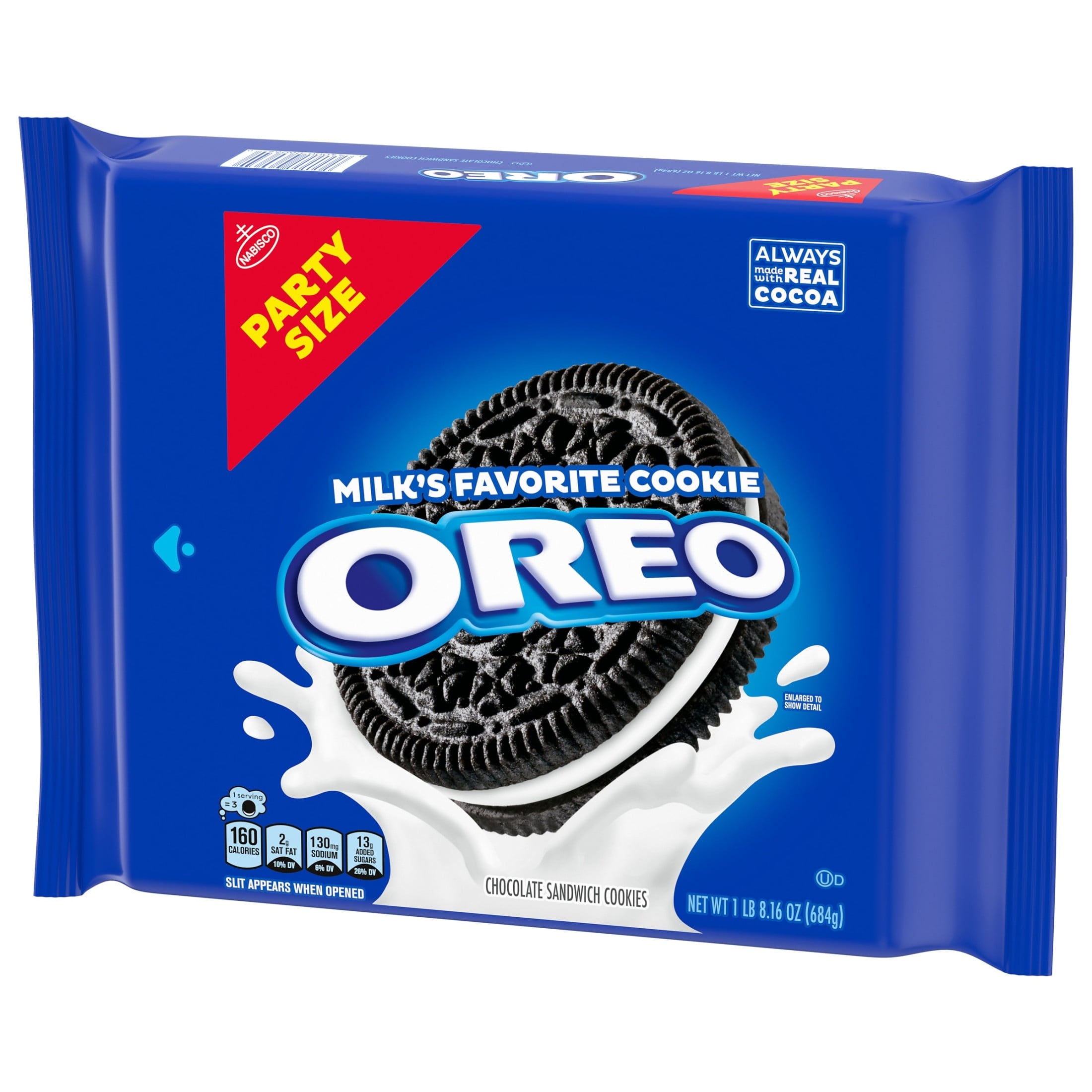 OREO Chocolate Sandwich Cookies, Party Size, 24.16 oz