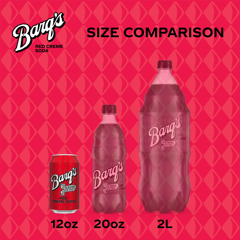 Barq's Red Creme Soda Pop Fridge Pack Cans, 12 fl oz, 12 Pack