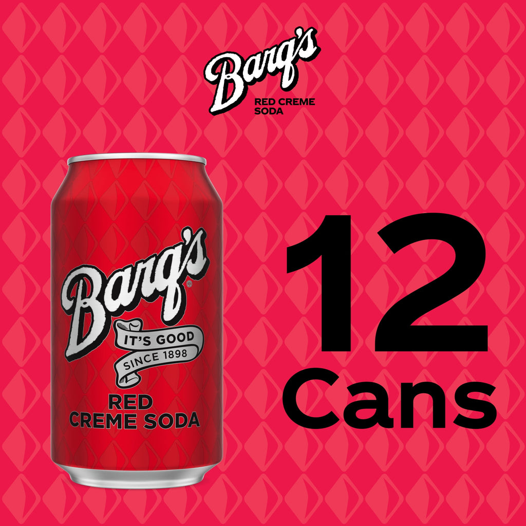 Barq's Red Creme Soda Pop Fridge Pack Cans, 12 fl oz, 12 Pack
