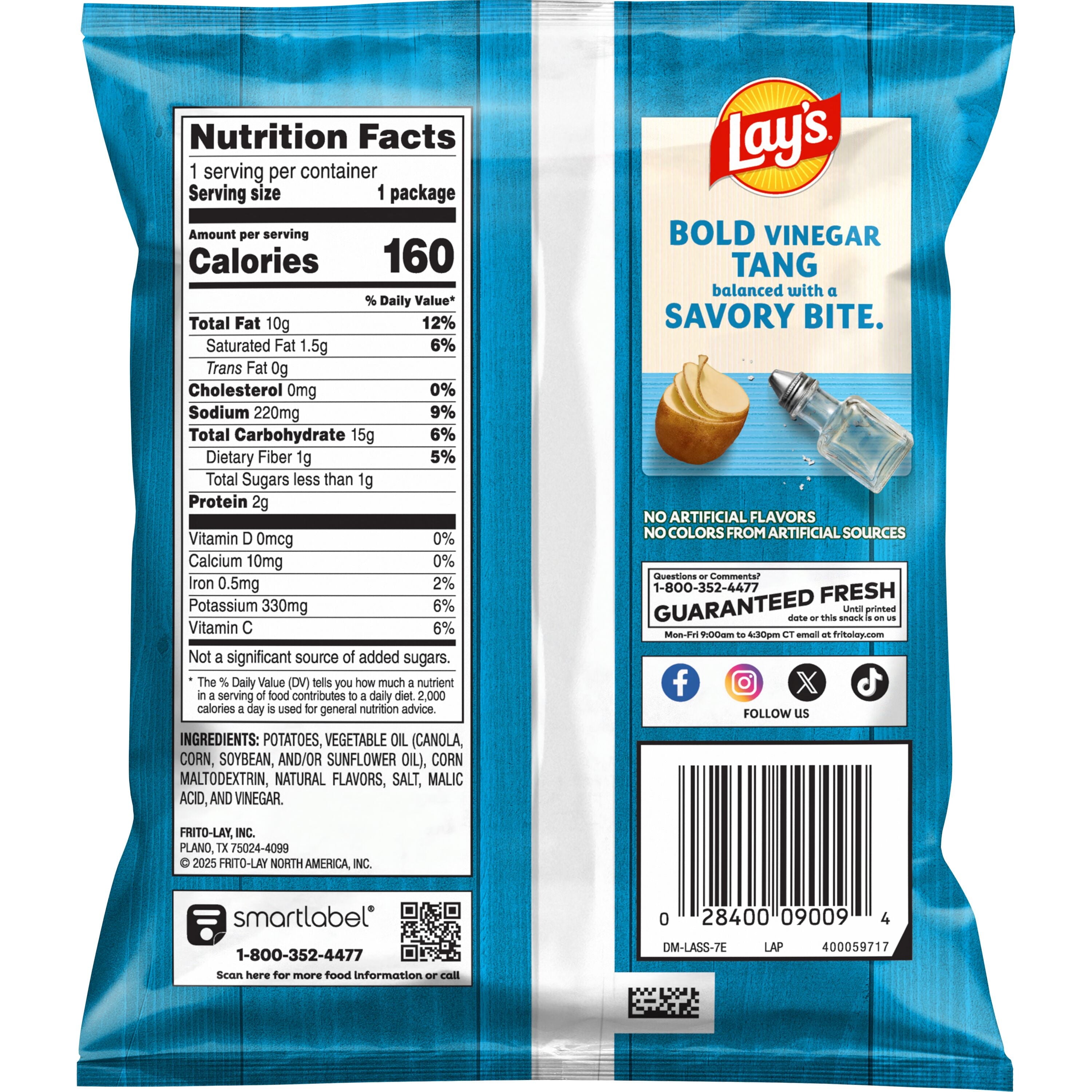 Lay's Potato Chip Variety Pack Snack Chips, 40 Count Multipack
