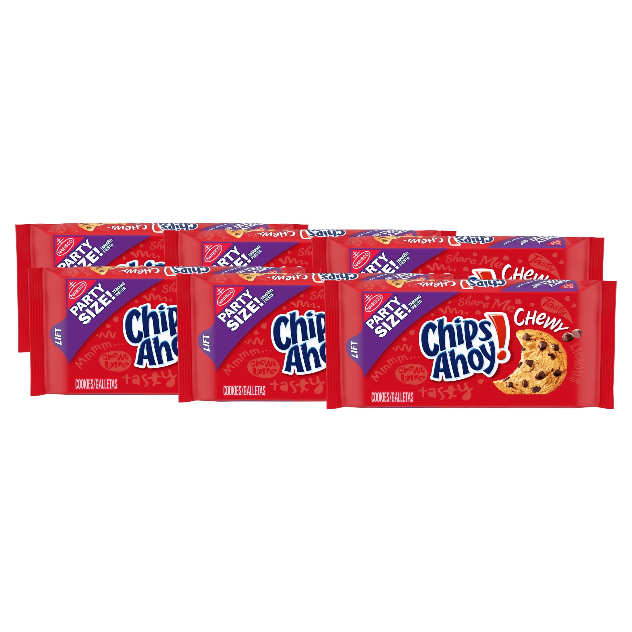 CHIPS AHOY! Chewy Fudgy Chocolate Chip Cookies, Party Size, 26 oz