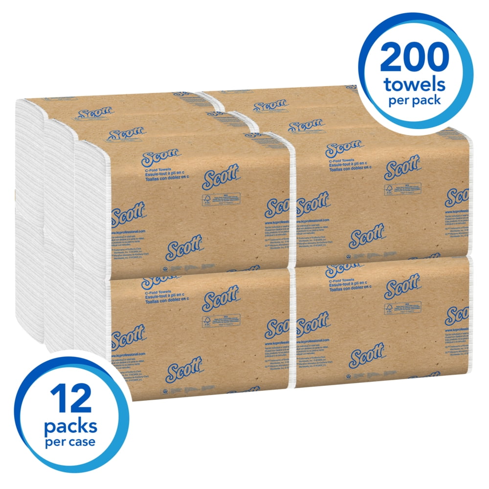 Product of Scott C-Fold Paper Towels, 2,400 ct.