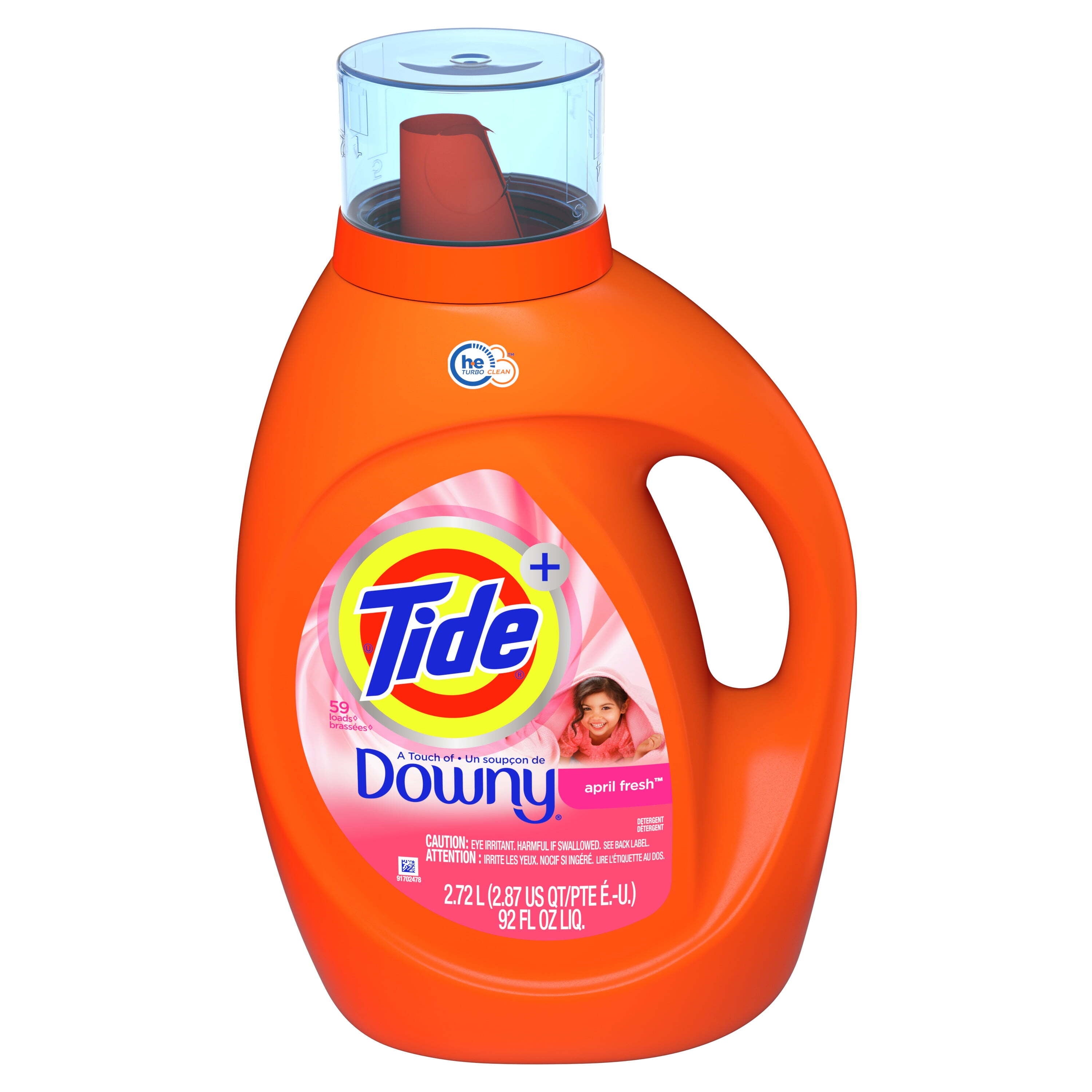 Tide Liquid Laundry Detergent, Original, 64 Loads 92 fl oz, HE Compatible