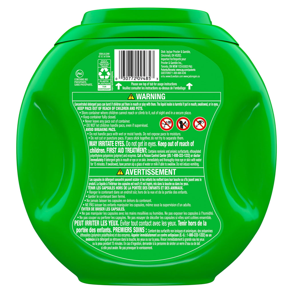 Gain Flings Laundry Detergent Soap Pacs, 4-in-1 Oxi Boost and Febreze, Moonlight Breeze Scent, 76 Count