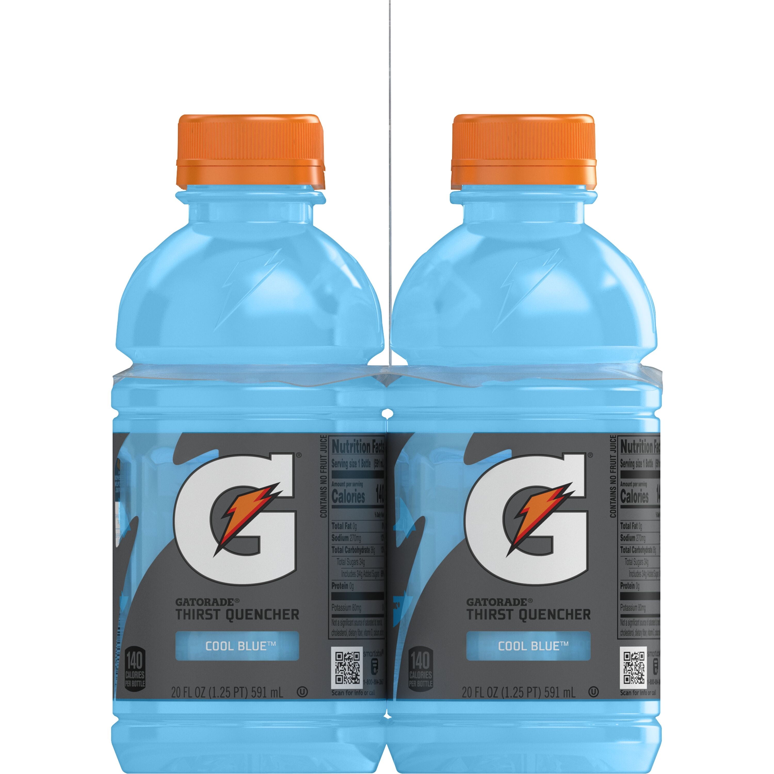 Gatorade Thirst Quencher Cool Blue Sports Drinks, 20 fl oz, 8 Count Bottles
